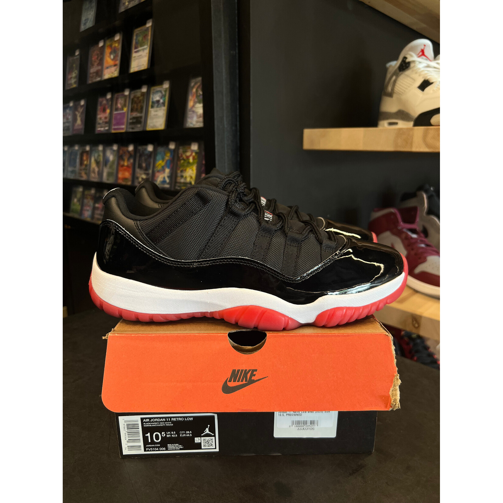 Jordan Jordan 11 Retro Low Bred (2025) Size 10.5, PREOWNED