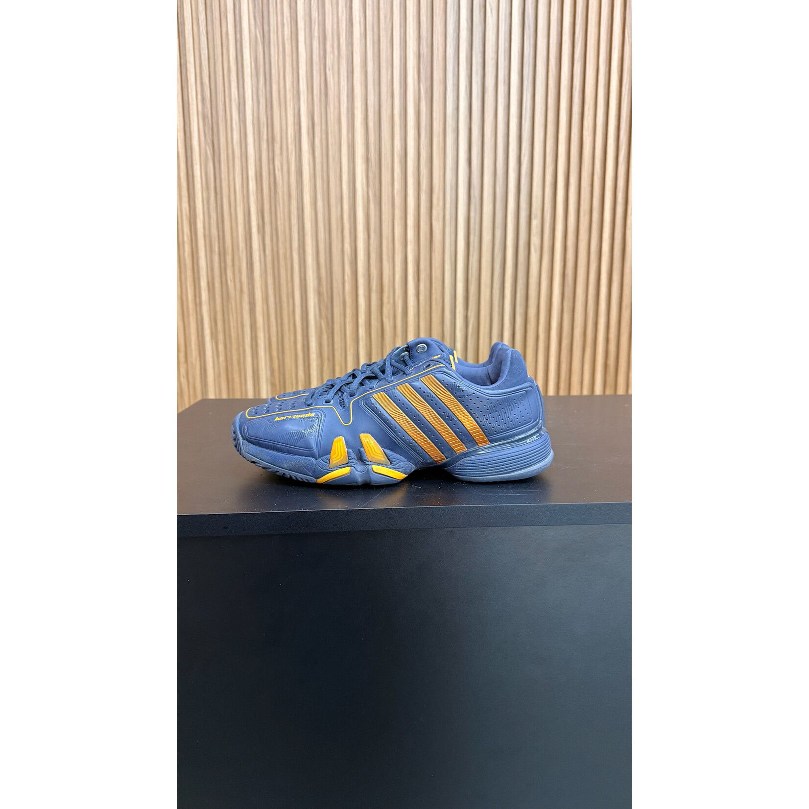 Adidas Adidas Adipower Barricade Navy/Orange Size 8.5, PREOWNED NO BOX