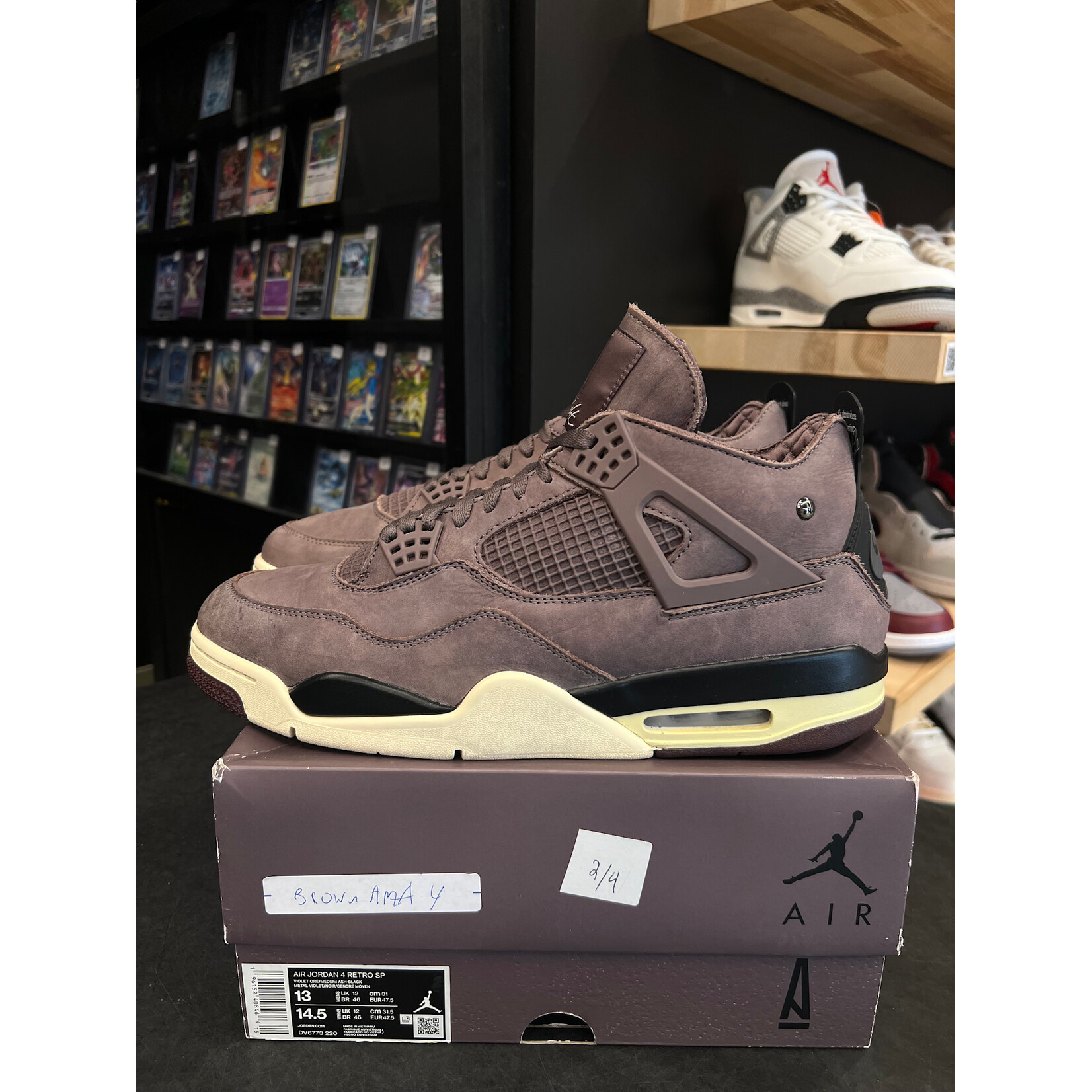 Jordan Jordan 4 Retro SP A Ma Maniére Violet Ore Size 13, PREOWNED*