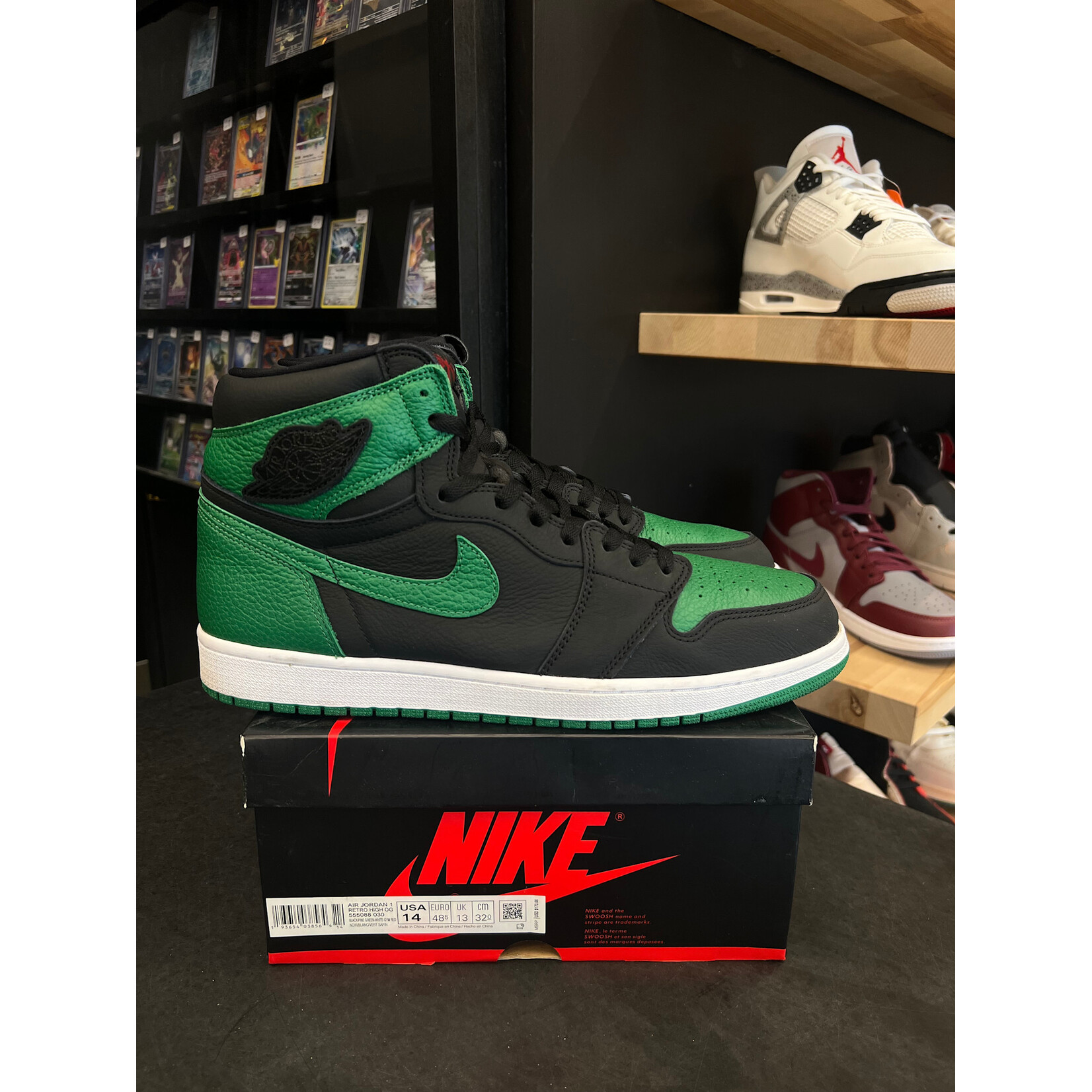 Jordan Jordan 1 Retro High Pine Green Black Size 14, PREOWNED