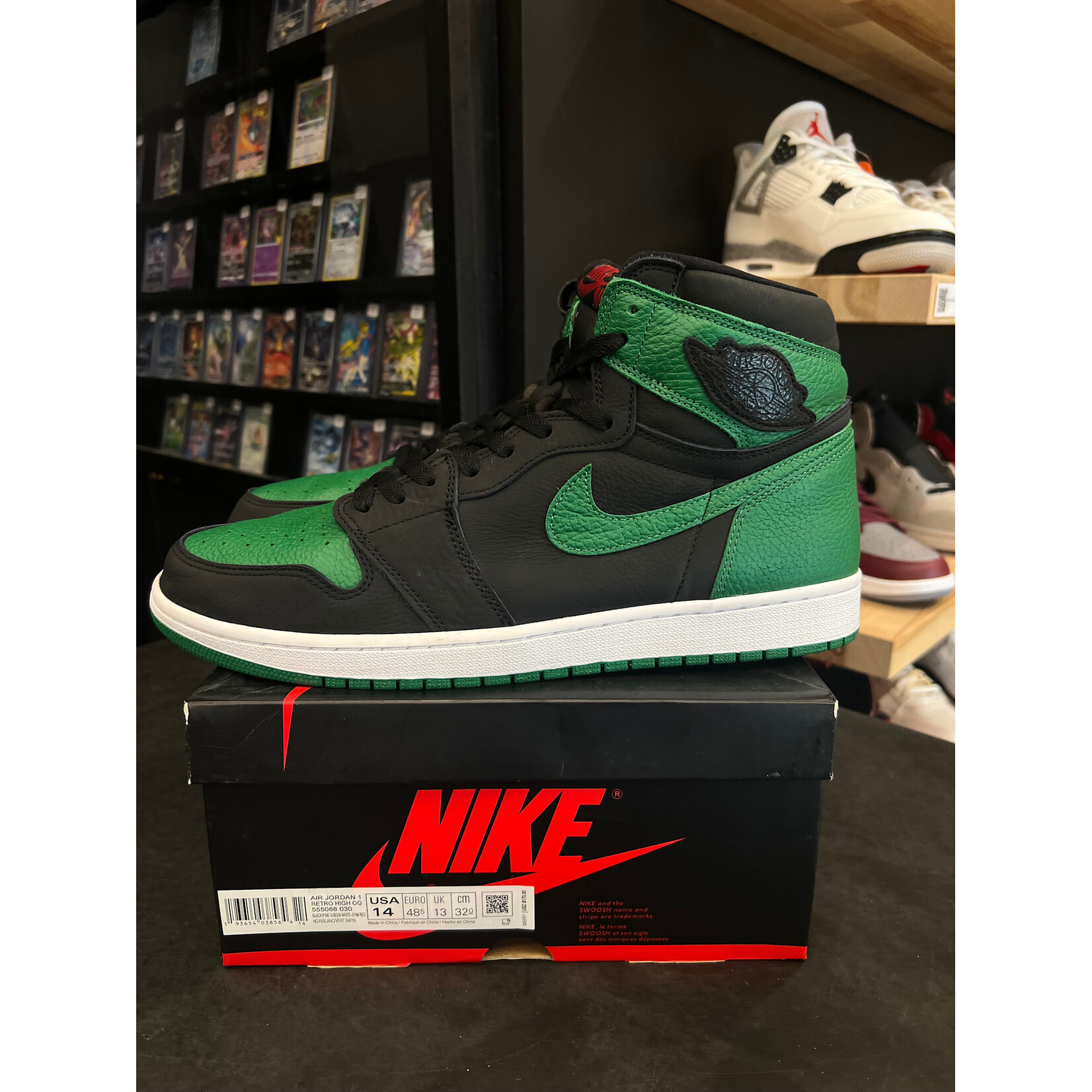 Jordan Jordan 1 Retro High Pine Green Black Size 14, PREOWNED