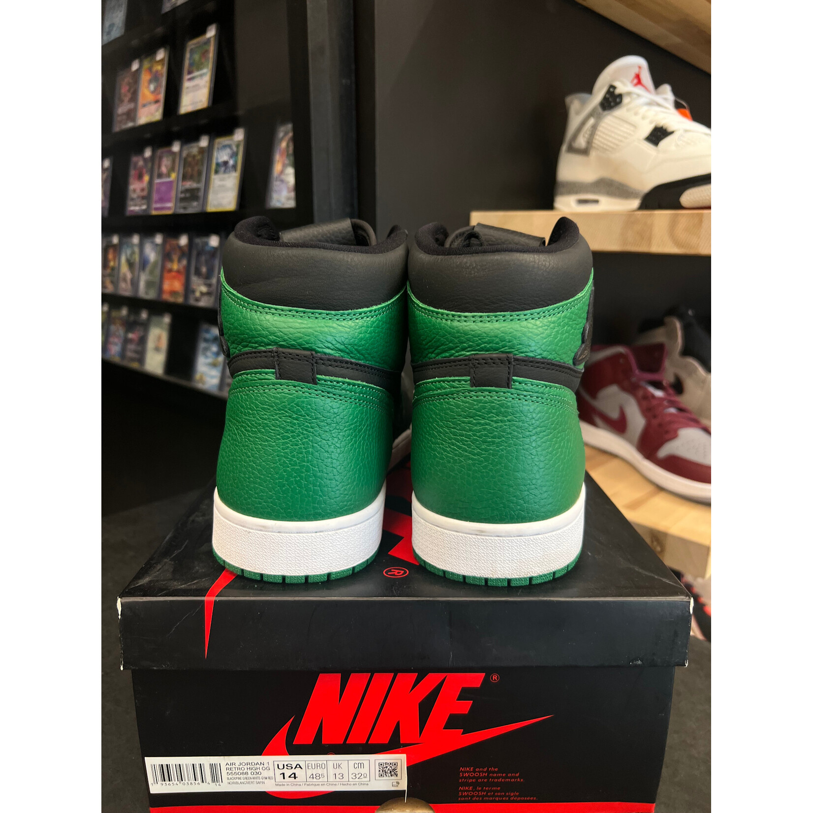 Jordan Jordan 1 Retro High Pine Green Black Size 14, PREOWNED