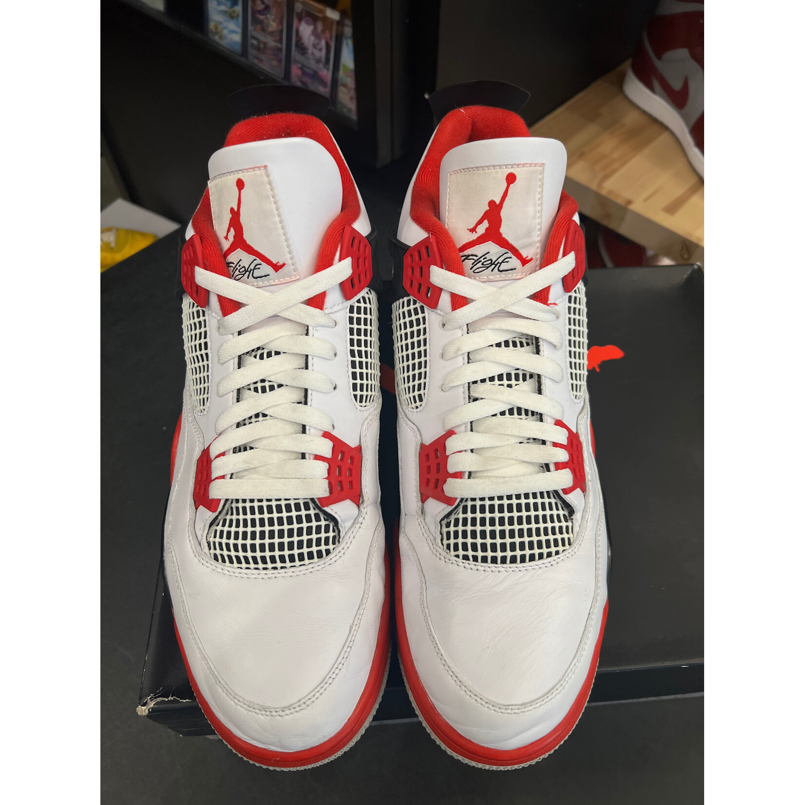 Jordan Jordan 4 Retro Fire Red (2020) Fire Red (2020) Size 14, PREOWNED*