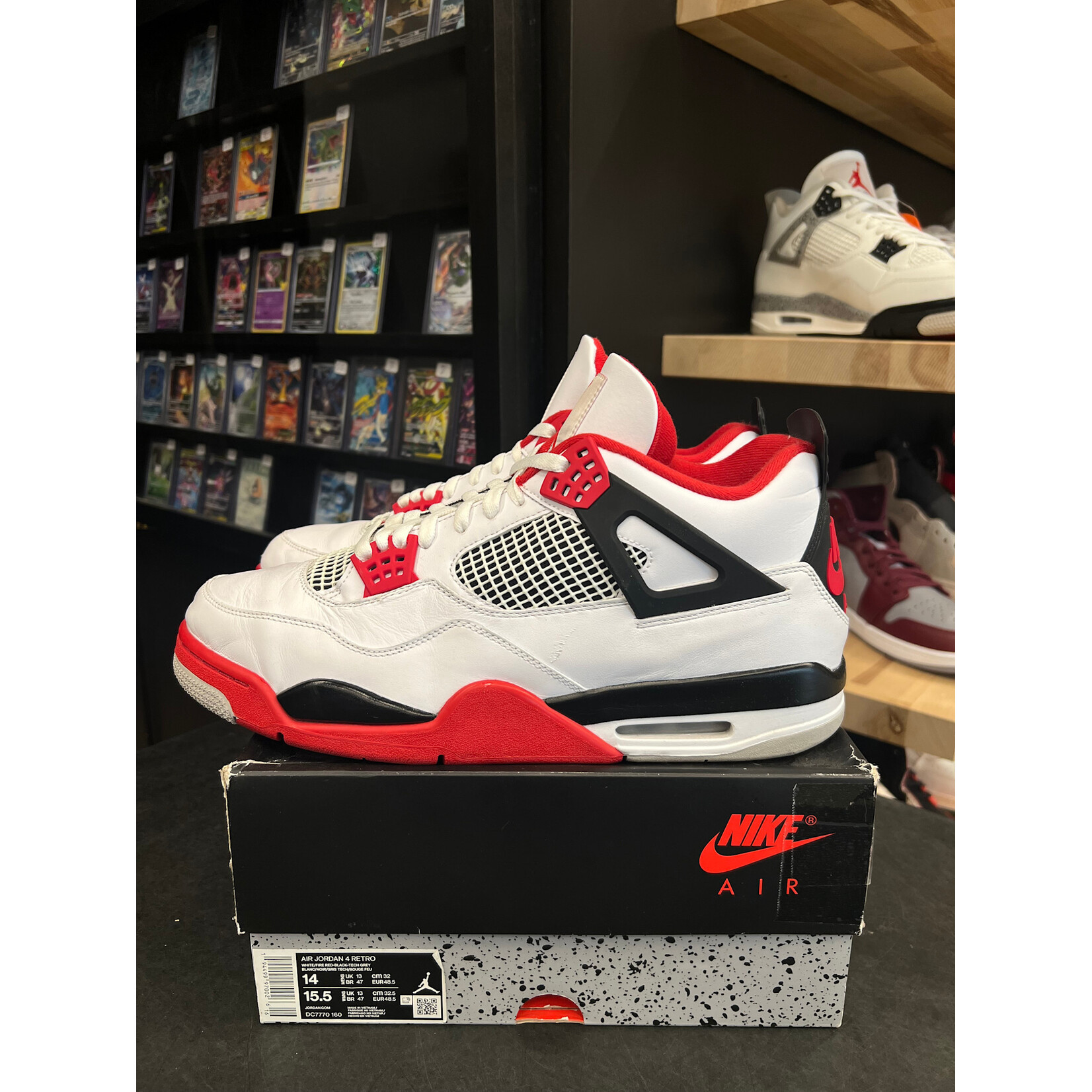 Jordan Jordan 4 Retro Fire Red (2020) Fire Red (2020) Size 14, PREOWNED*