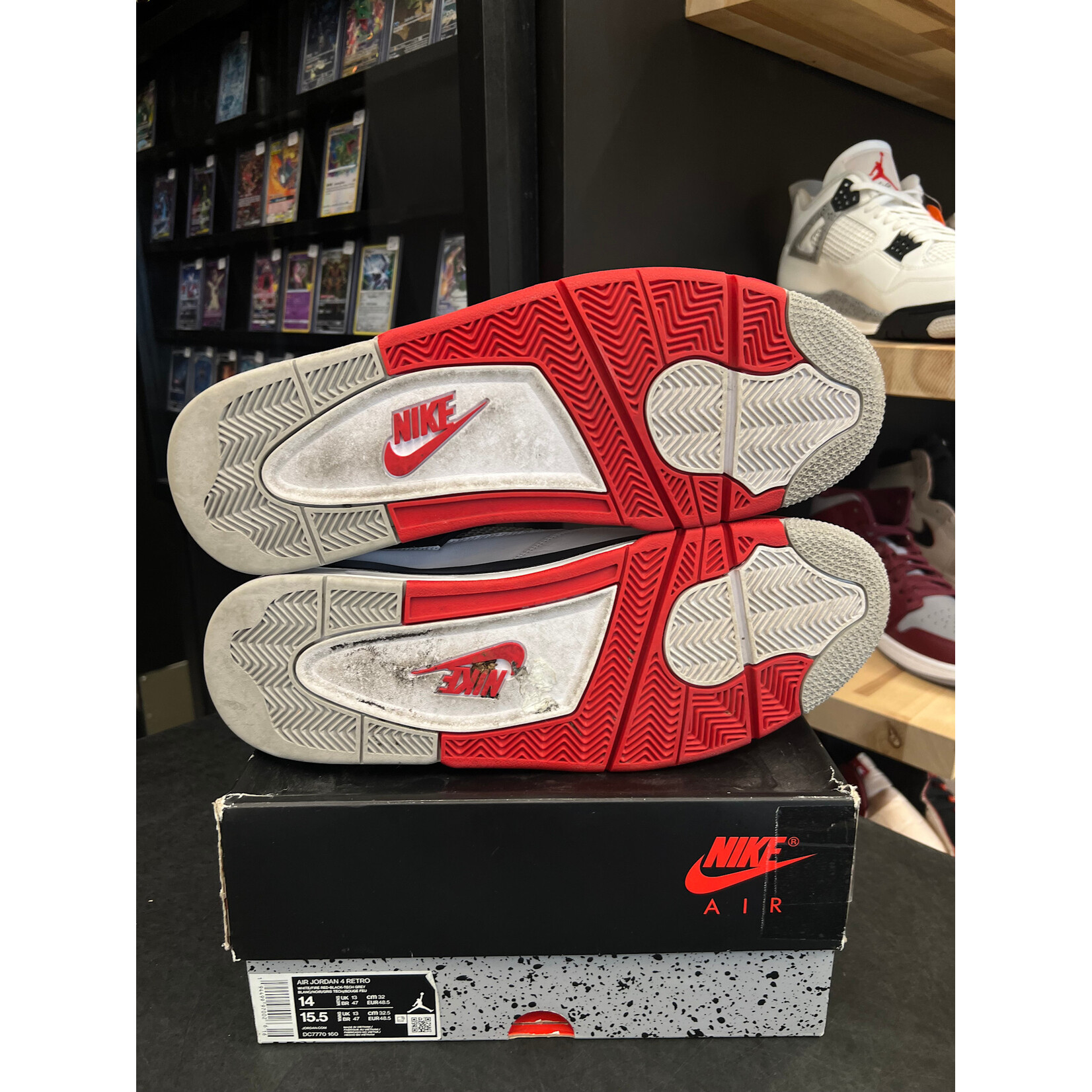 Jordan Jordan 4 Retro Fire Red (2020) Fire Red (2020) Size 14, PREOWNED*