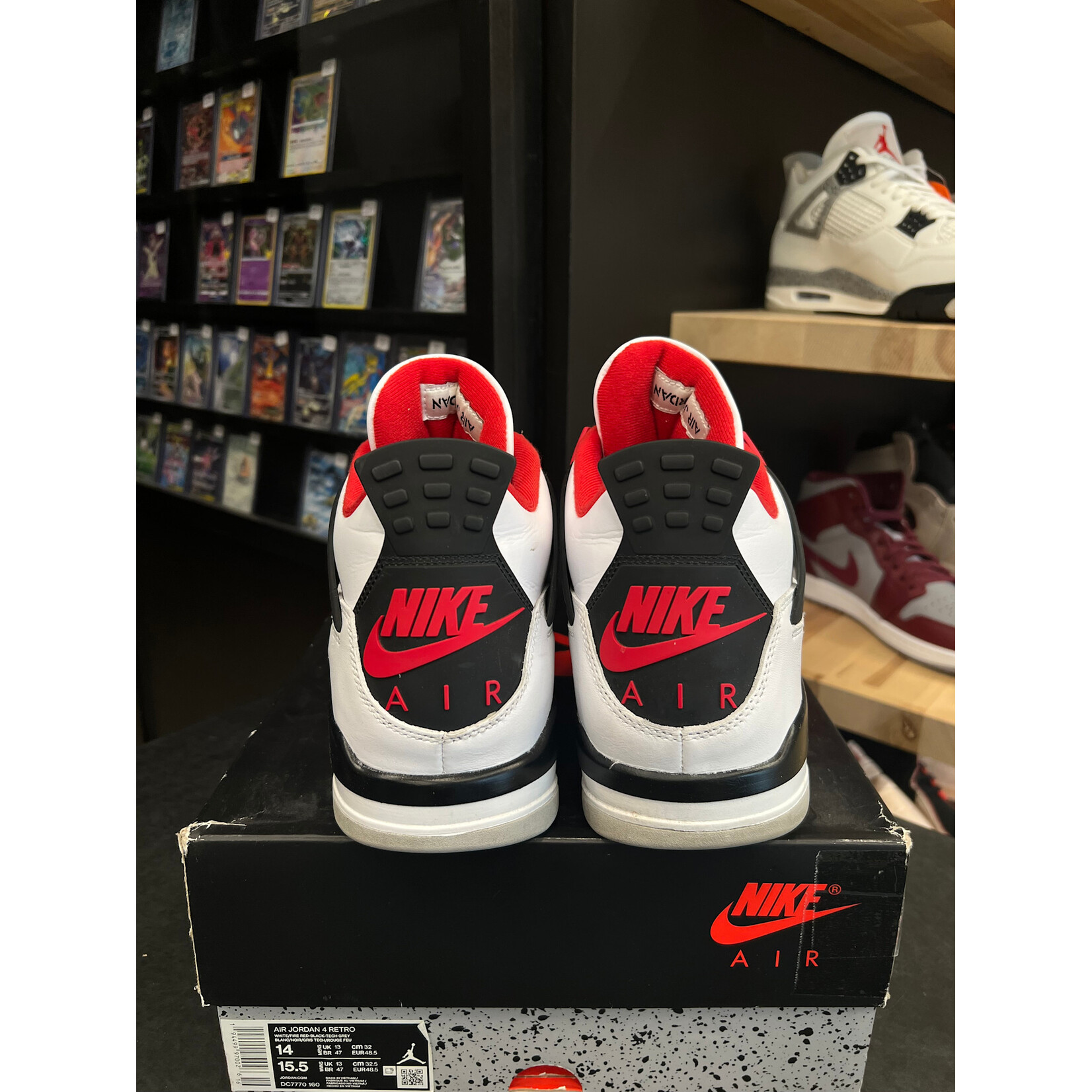 Jordan Jordan 4 Retro Fire Red (2020) Fire Red (2020) Size 14, PREOWNED*