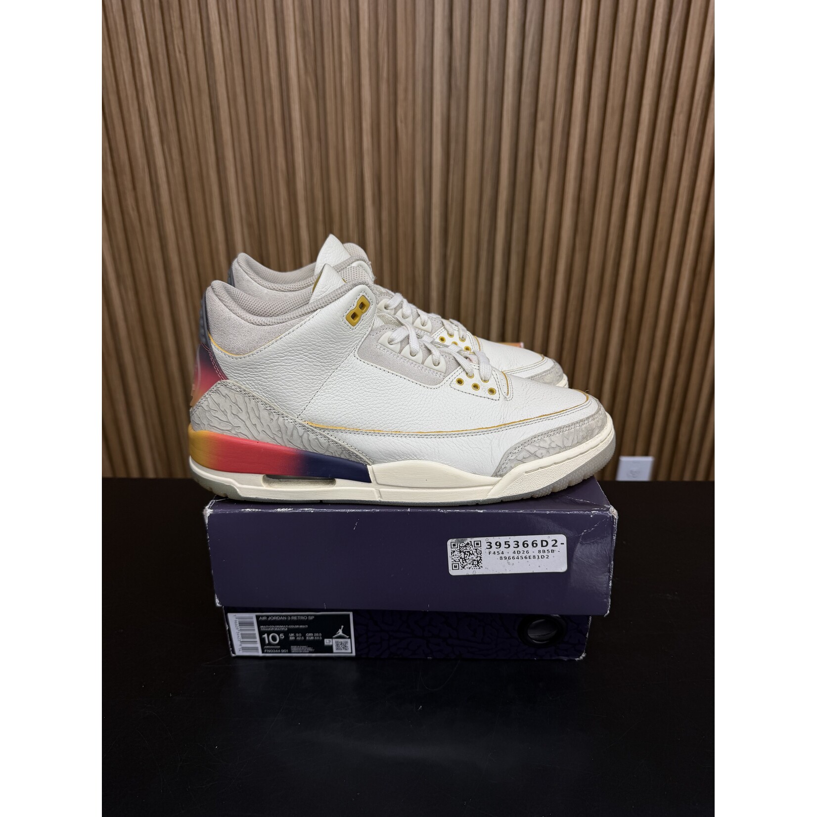 Jordan Jordan 3 Retro SP J Balvin Medellín Sunset Size 10.5, PREOWNED*