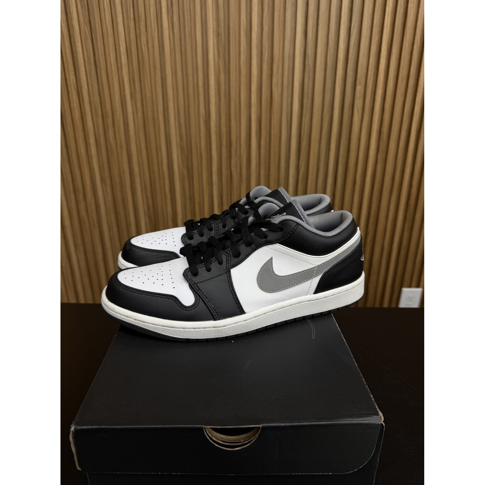 Jordan Jordan 1 Low Black White Grey Size 10, PREOWNED