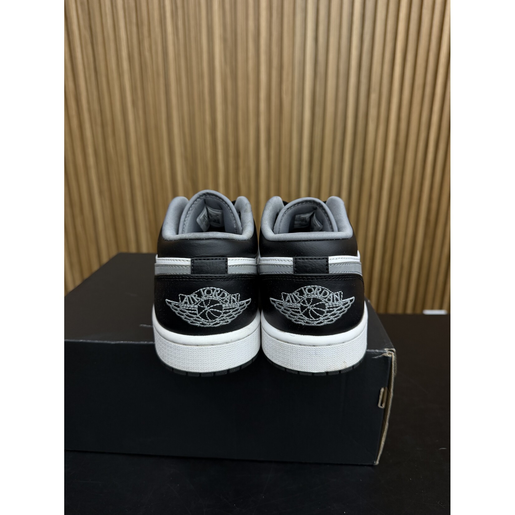 Jordan Jordan 1 Low Black White Grey Size 10, PREOWNED