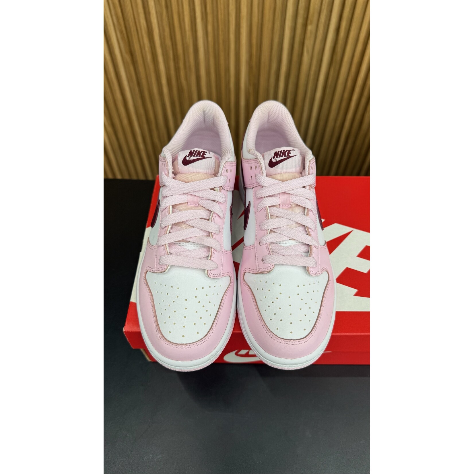 Nike Nike Dunk Low Pink Foam Red White (GS) Size 6.5Y, PREOWNED