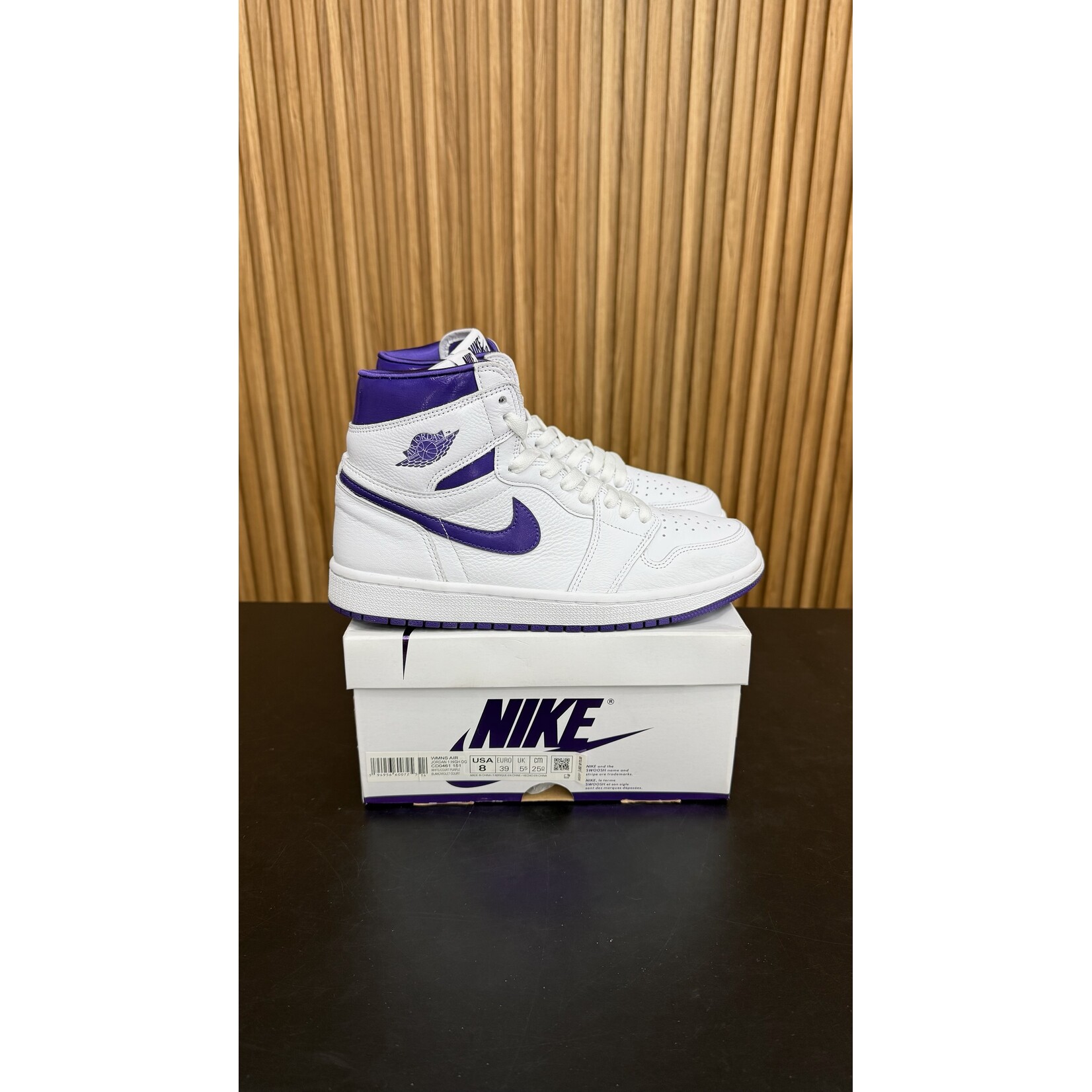 Jordan Jordan 1 Retro High Court Purple (Women's) Size 8W, PREOWNED