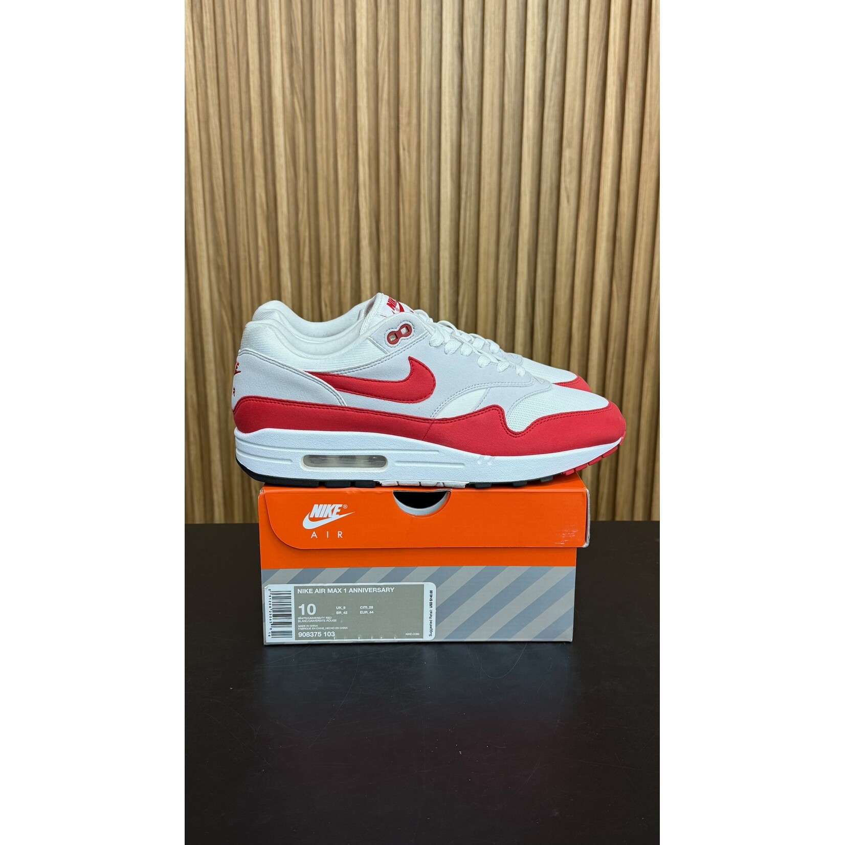Nike Nike Air Max 1 Anniversary Red (2017/2018 Restock Pair) Size 10, PREOWNED