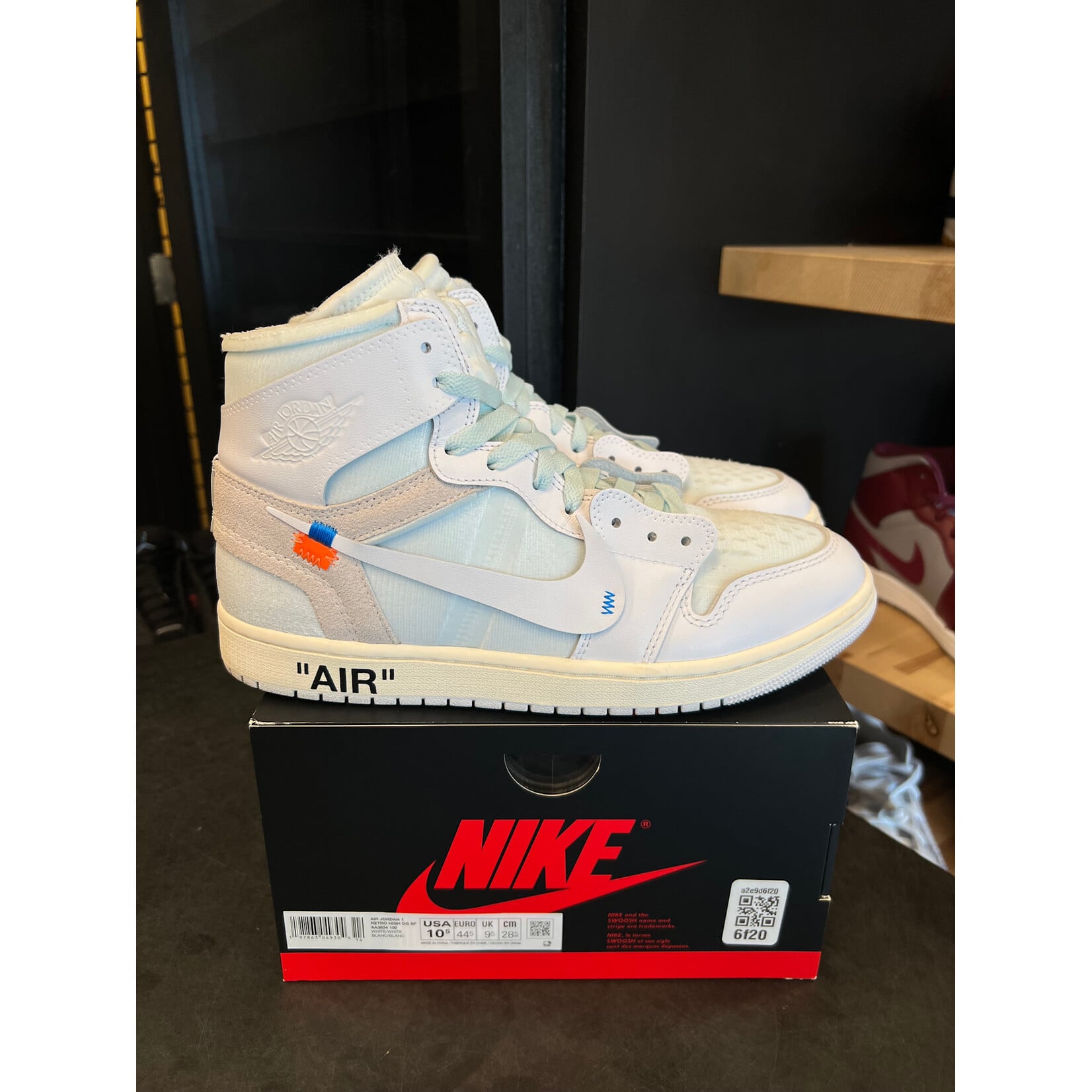 Jordan Jordan 1 Retro High Virgil Abloh Archive Alaska Size 10.5, PREOWNED*