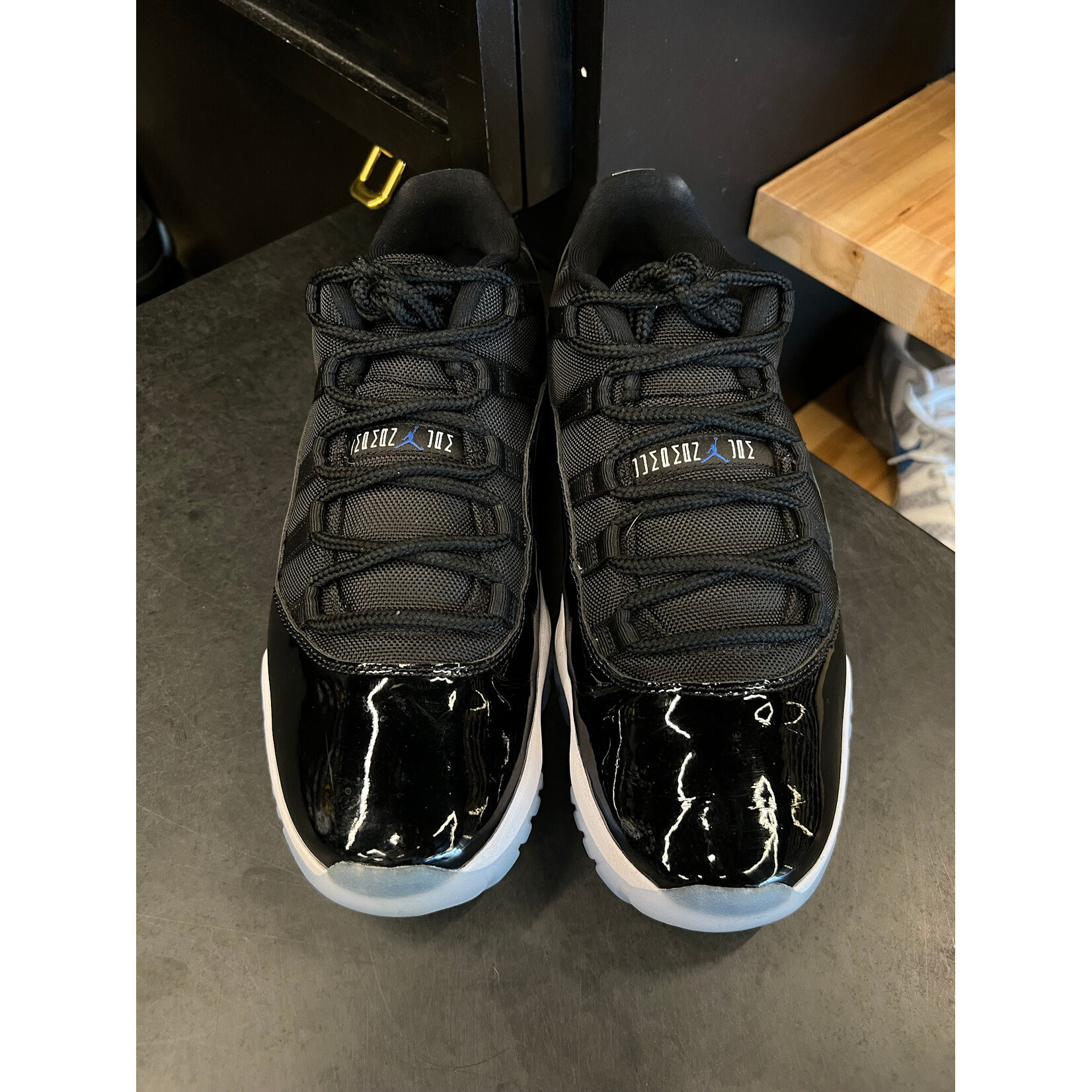 Jordan Jordan 11 Retro Low Space Jam Size 10.5, PREOWNED TRIED ON