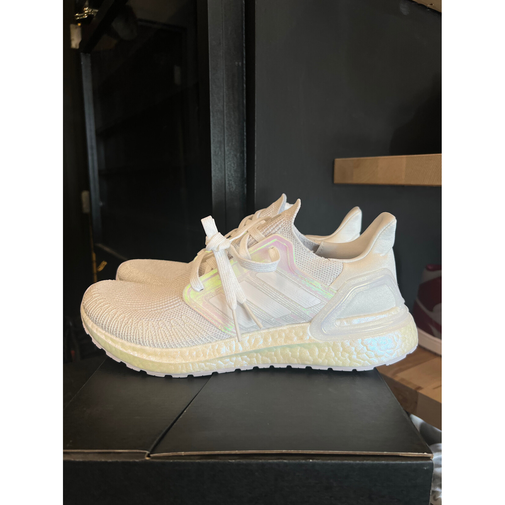 Adidas adidas Ultra Boost 20 White Iridescent Size 9.5, PREOWNED TRIED ON