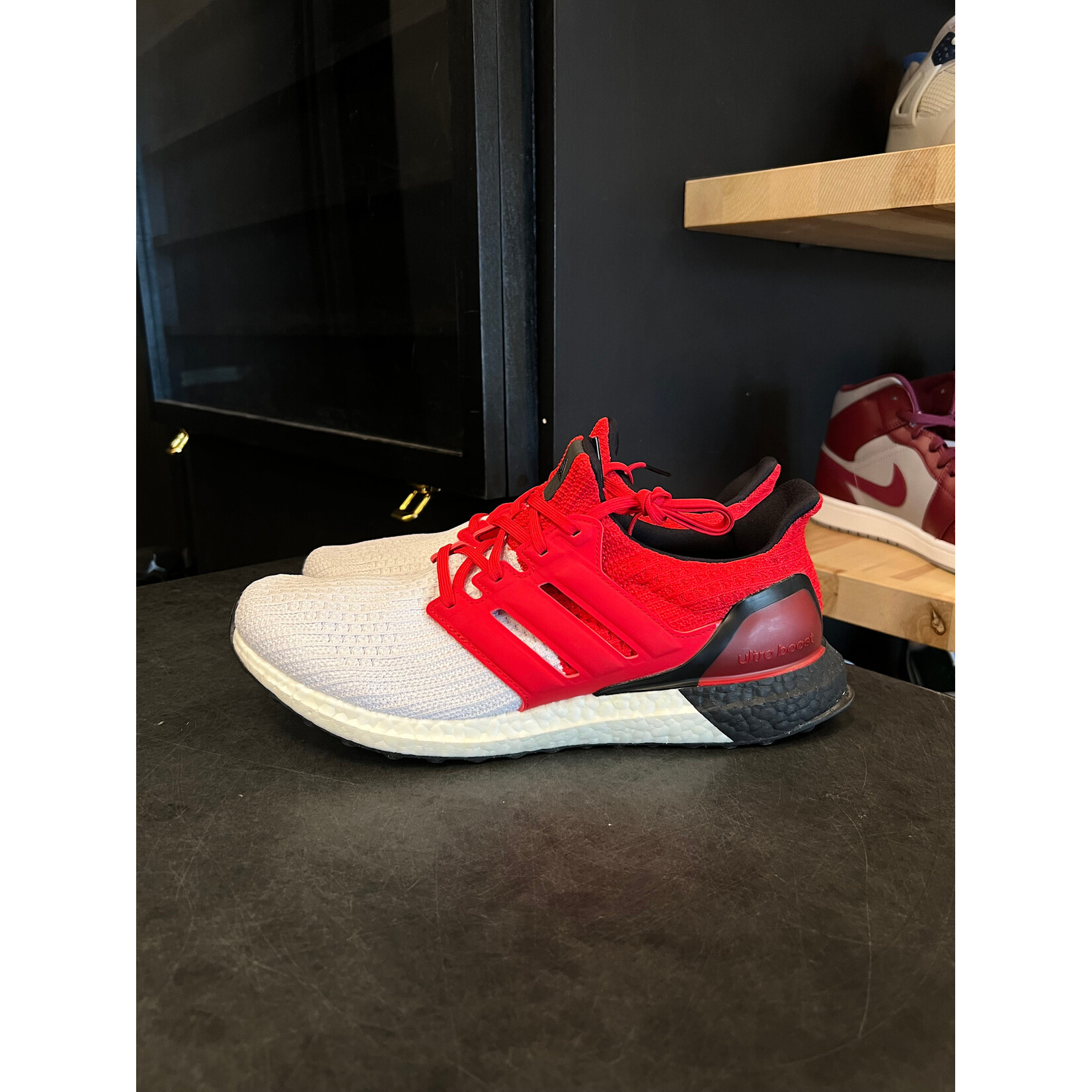 Adidas adidas Ultra Boost 4.0 White Red Black Size 10.5, PREOWNED*