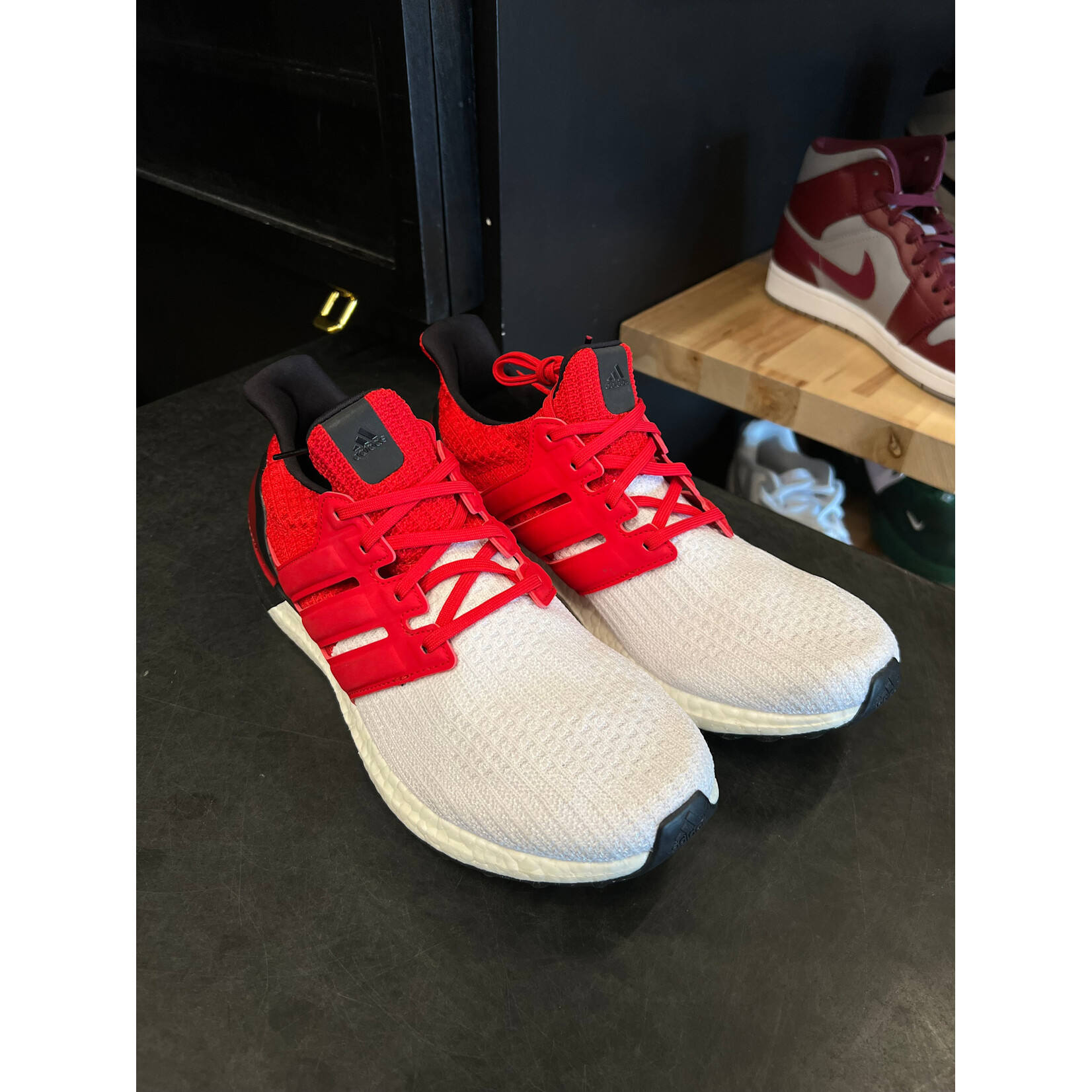 Adidas adidas Ultra Boost 4.0 White Red Black Size 10.5, PREOWNED*