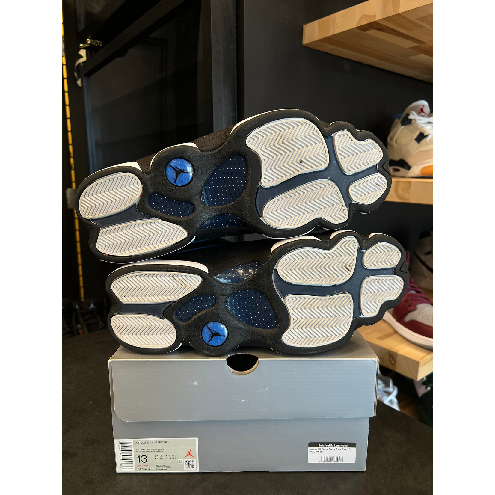 Jordan Jordan 13 Retro Brave Blue Size 13, PREOWNED*