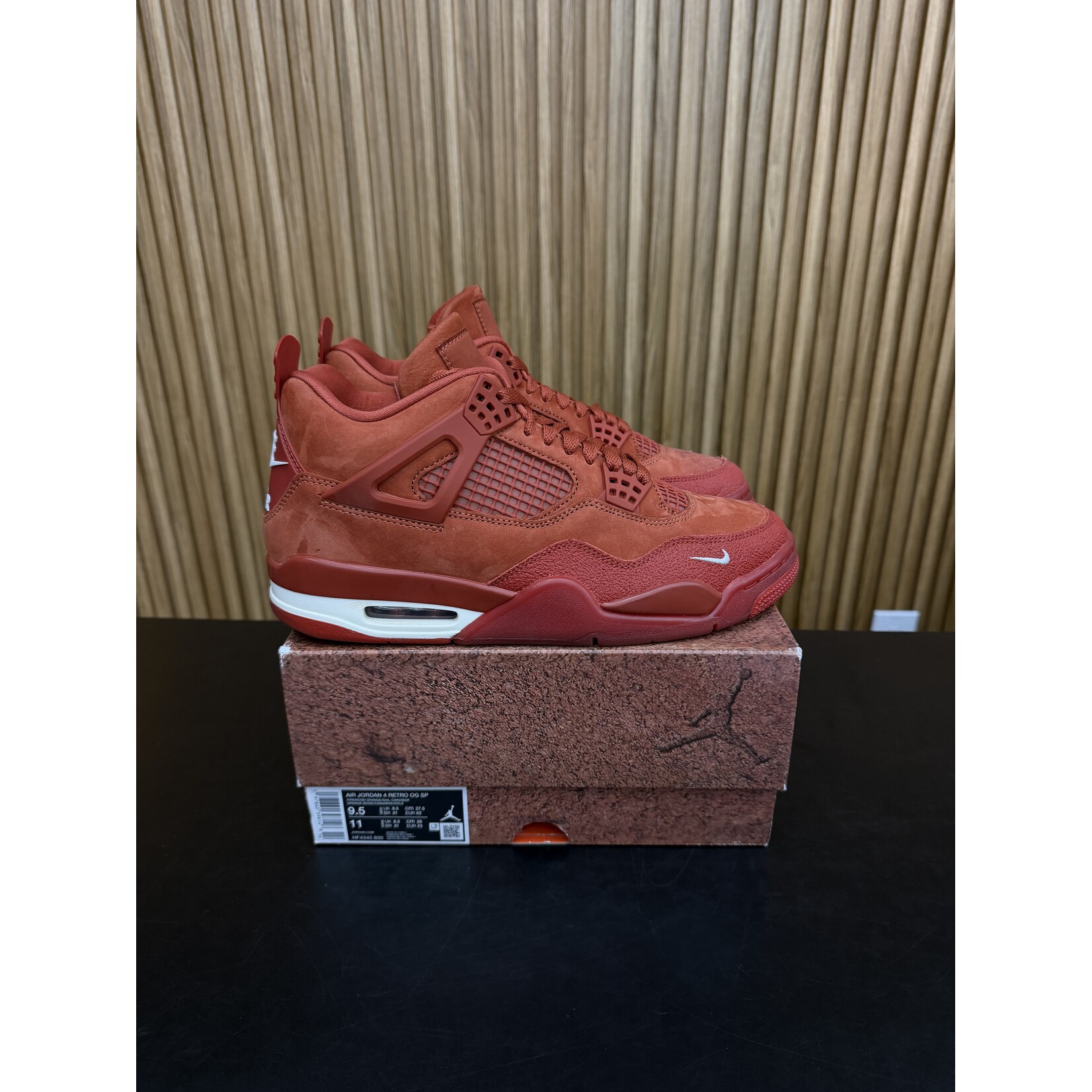 Jordan Jordan 4 Retro OG SP Nigel Sylvester Brick by Brick Size 9.5, PREOWNED*