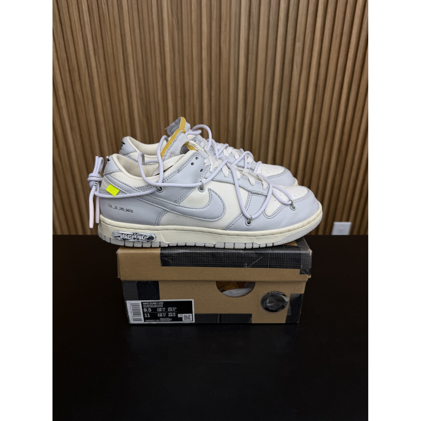 Nike Nike Dunk Low Off-White 'Lot 49' Size 9.5, PREOWNED*