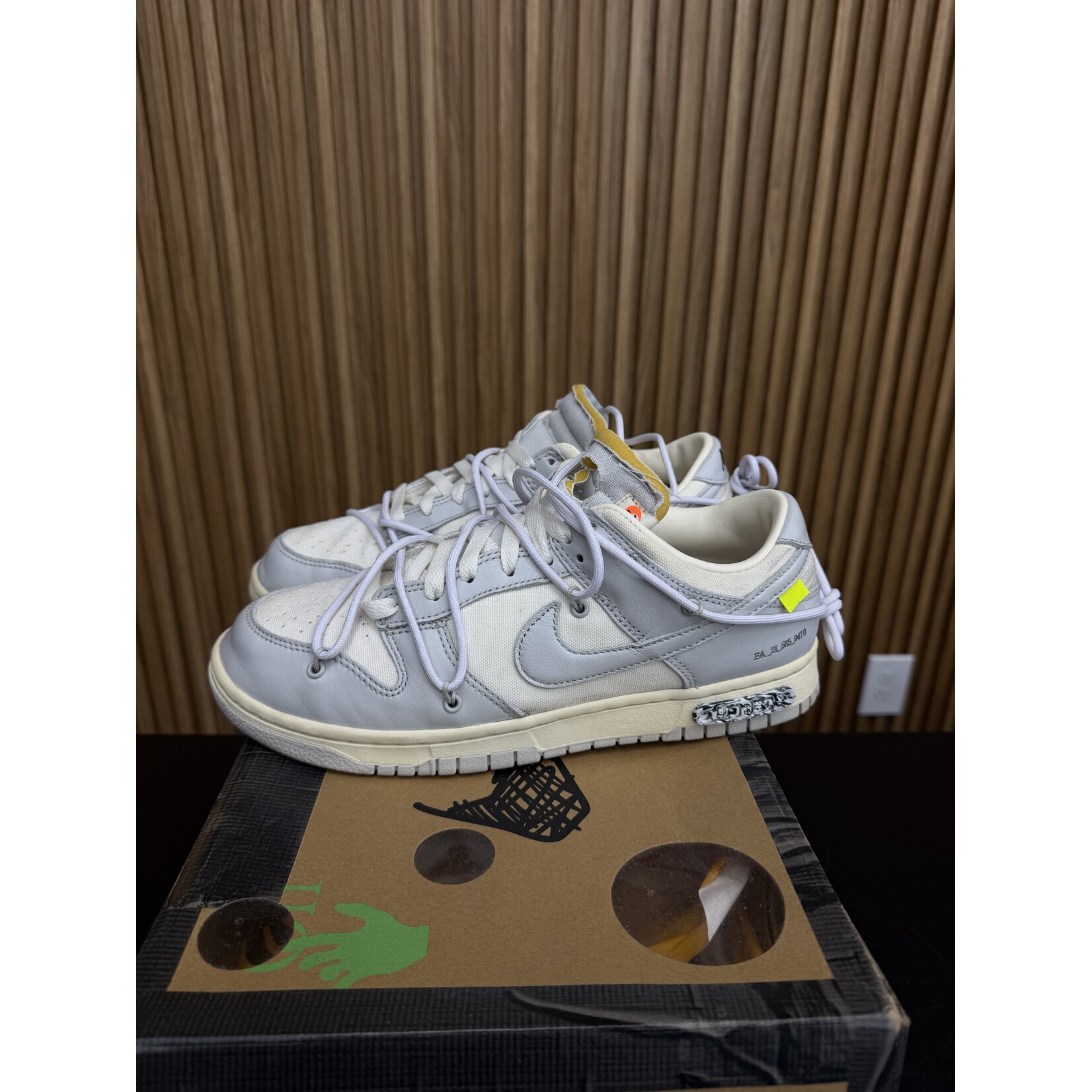Nike Nike Dunk Low Off-White 'Lot 49' Size 9.5, PREOWNED*