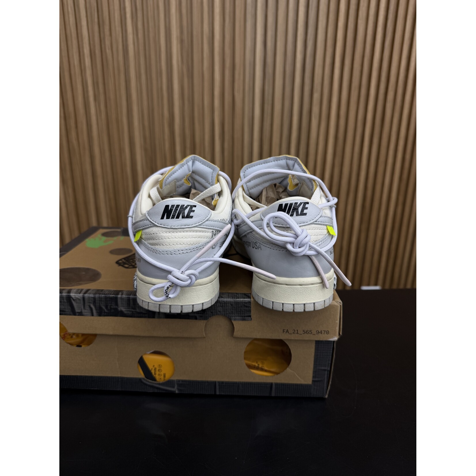 Nike Nike Dunk Low Off-White 'Lot 49' Size 9.5, PREOWNED*