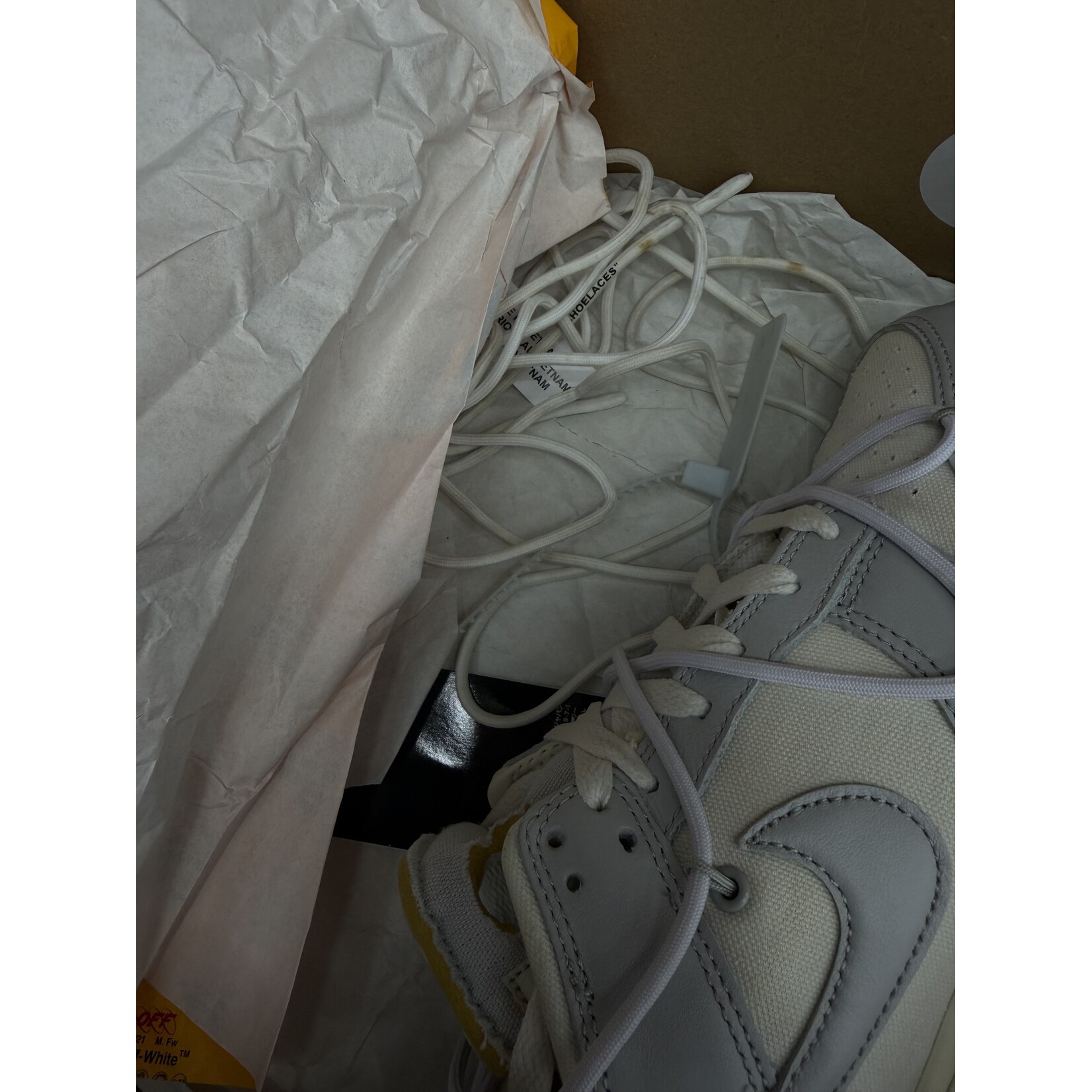 Nike Nike Dunk Low Off-White 'Lot 49' Size 9.5, PREOWNED*