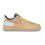 Jordan Nike Air Force 1 Low '07 Sesame Hydrangeas Soft Yellow Apricot Agate Size 9, DS BRAND NEW DAMAGE BOX