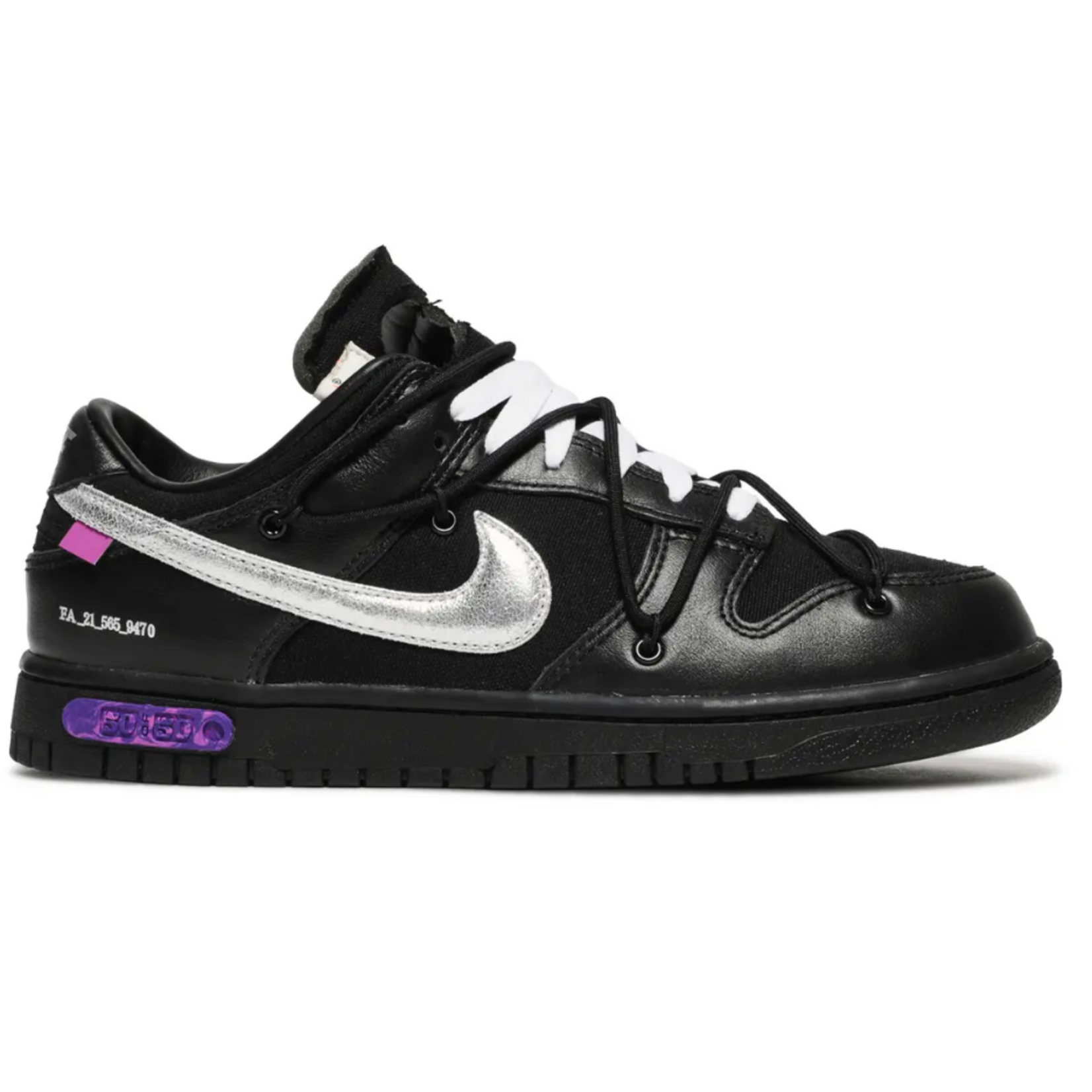 Nike Nike Dunk Low Off-White Lot 50 Size 11, DS BRAND NEW DAMAGE LID