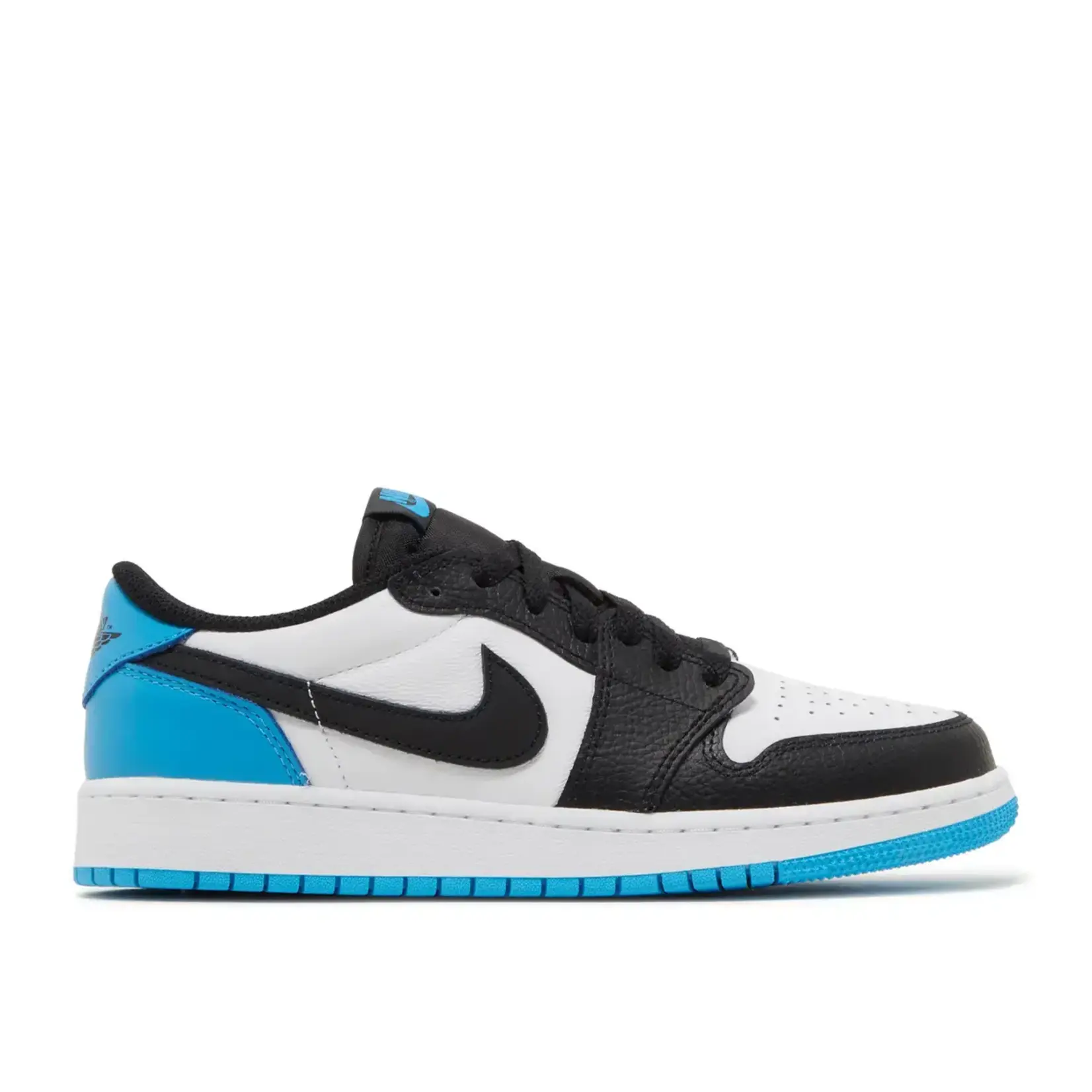 Jordan Jordan 1 Retro Low OG Black Dark Powder Blue (GS) Size 7Y, DS BRAND NEW