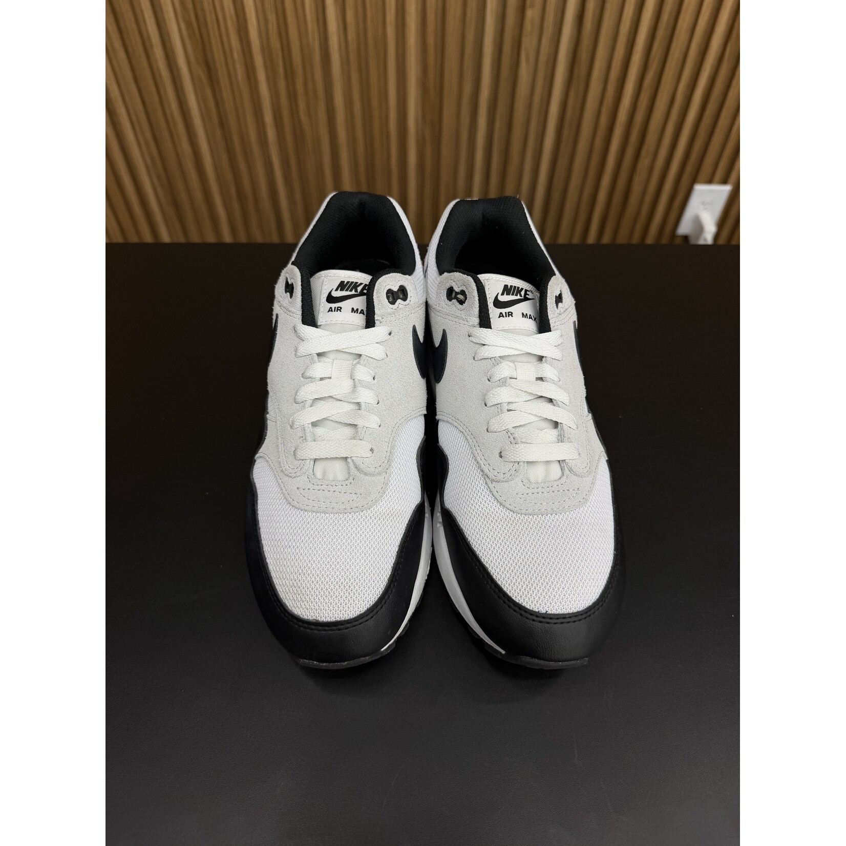 Nike Nike Air Max 1 Essential White Pure Platinum Black Size 9, PREOWNED NO BOX