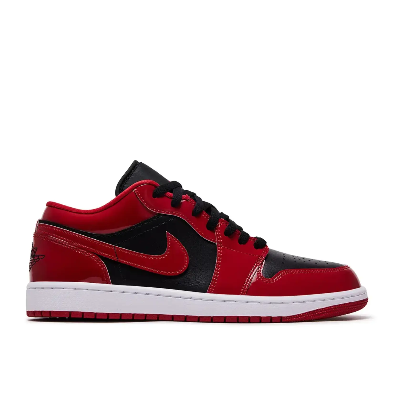 Jordan Jordan 1 Low SE Patent Varsity Red Black Size 9, DS BRAND NEW NO BOX