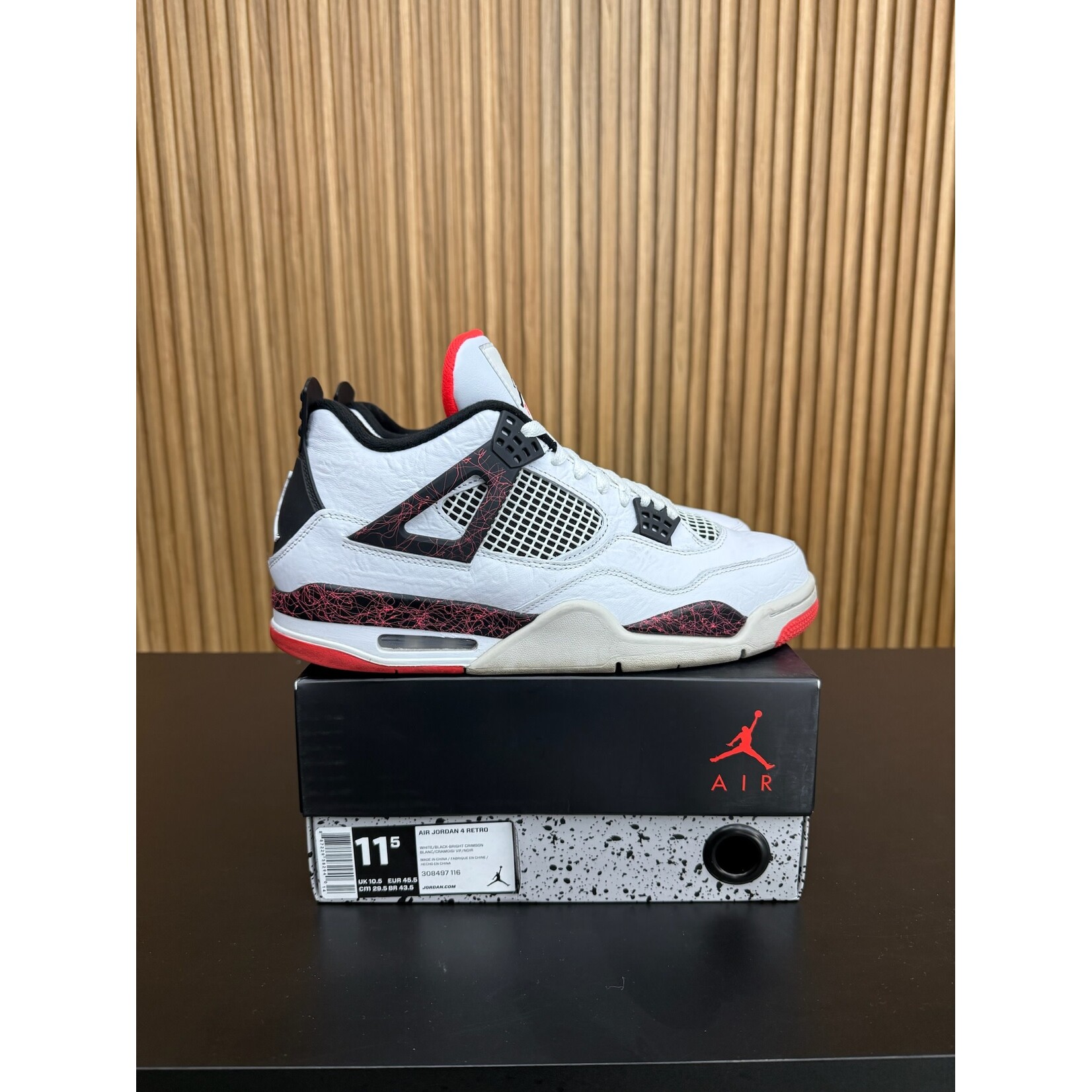 Jordan Jordan 4 Retro Flight Nostalgia Size 11.5, PREOWNED*