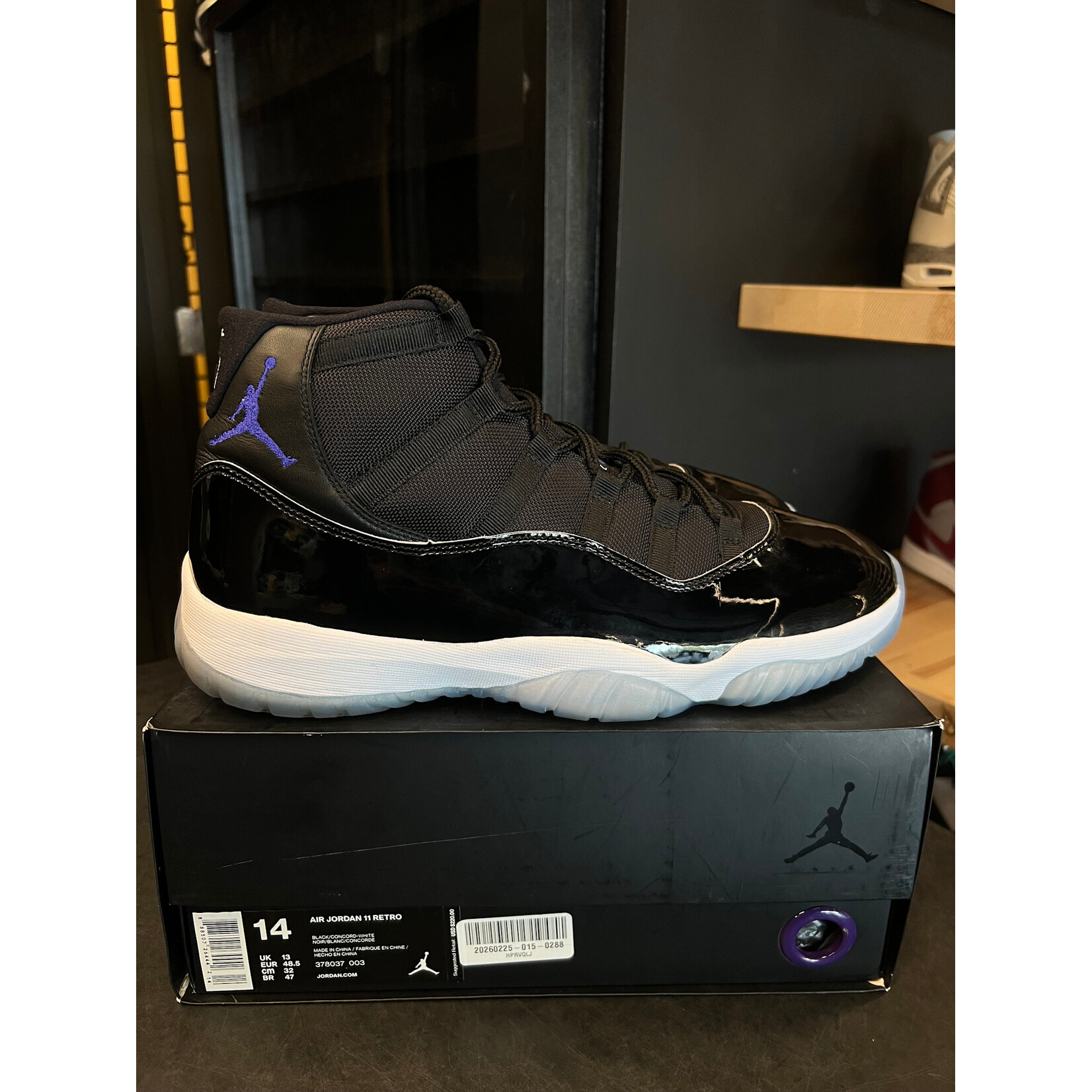 Jordan Jordan 11 Retro Space Jam (2016) Size 14, PREOWNED*