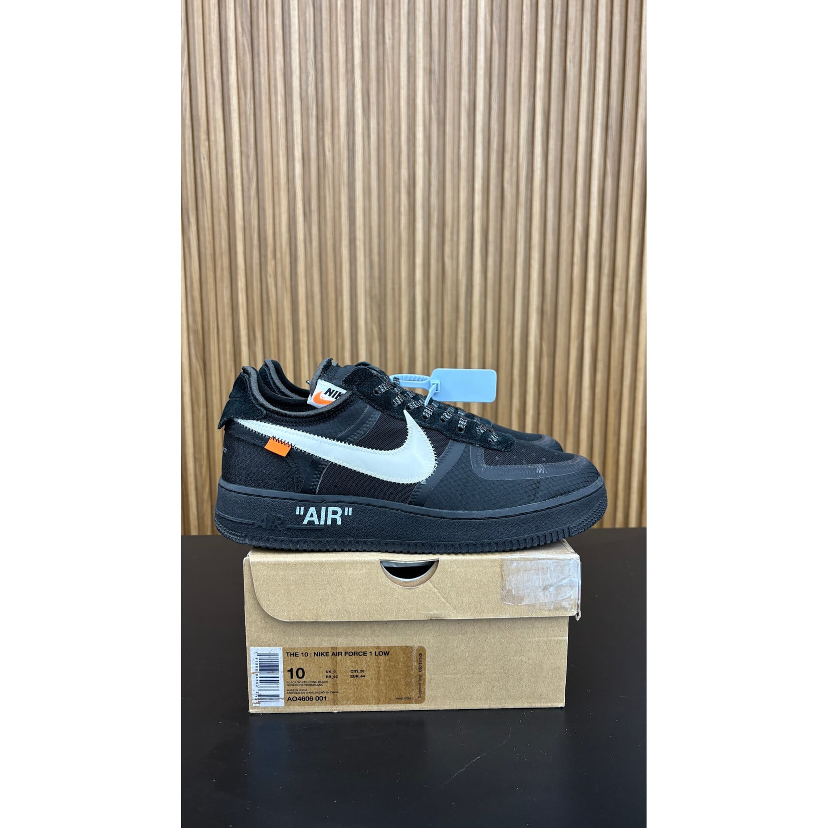 Nike Nike Air Force 1 Low Off-White Black White Size 10, PREOWNED
