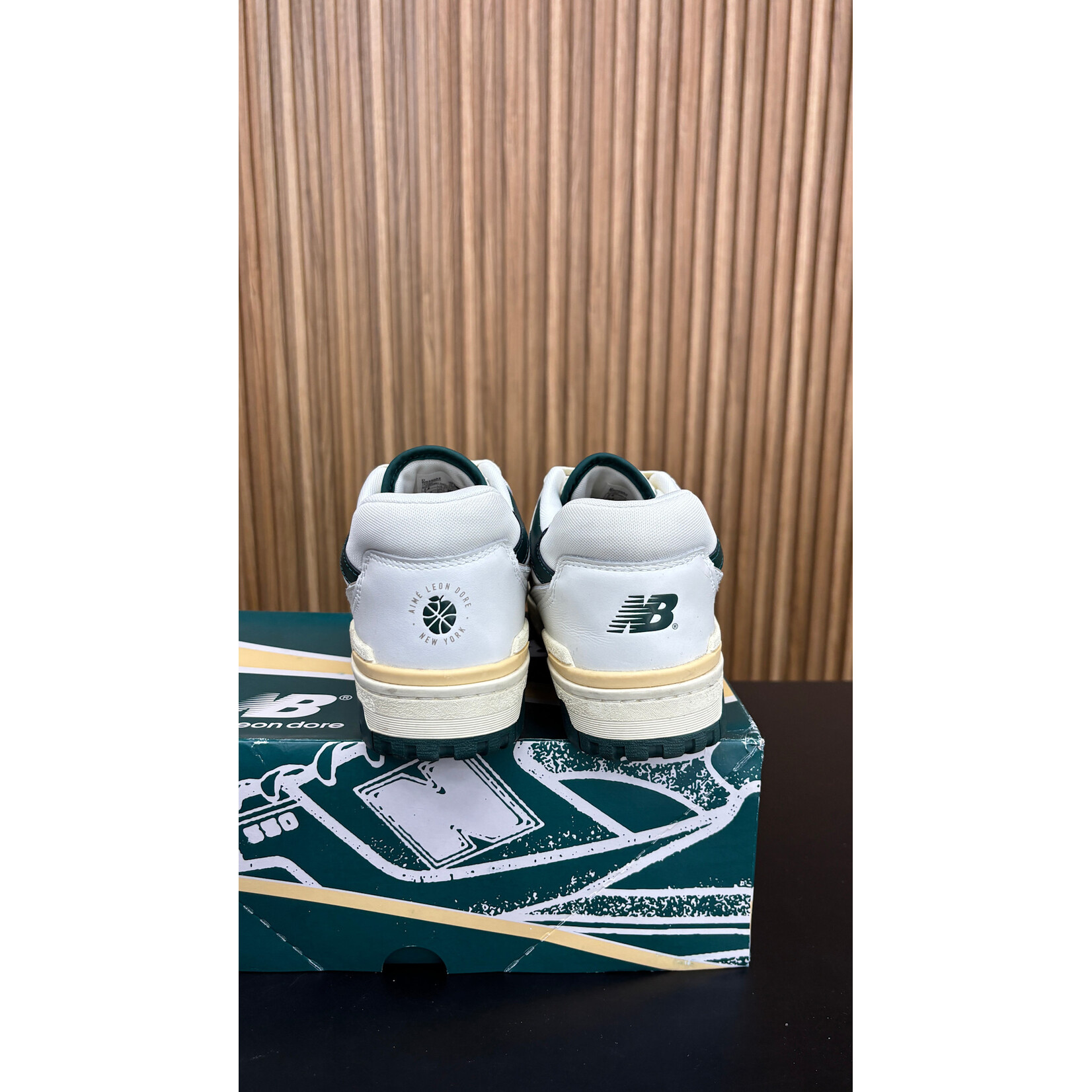 New New Balance 550 Aime Leon Dore Natural Green Size 7.5, PREOWNED