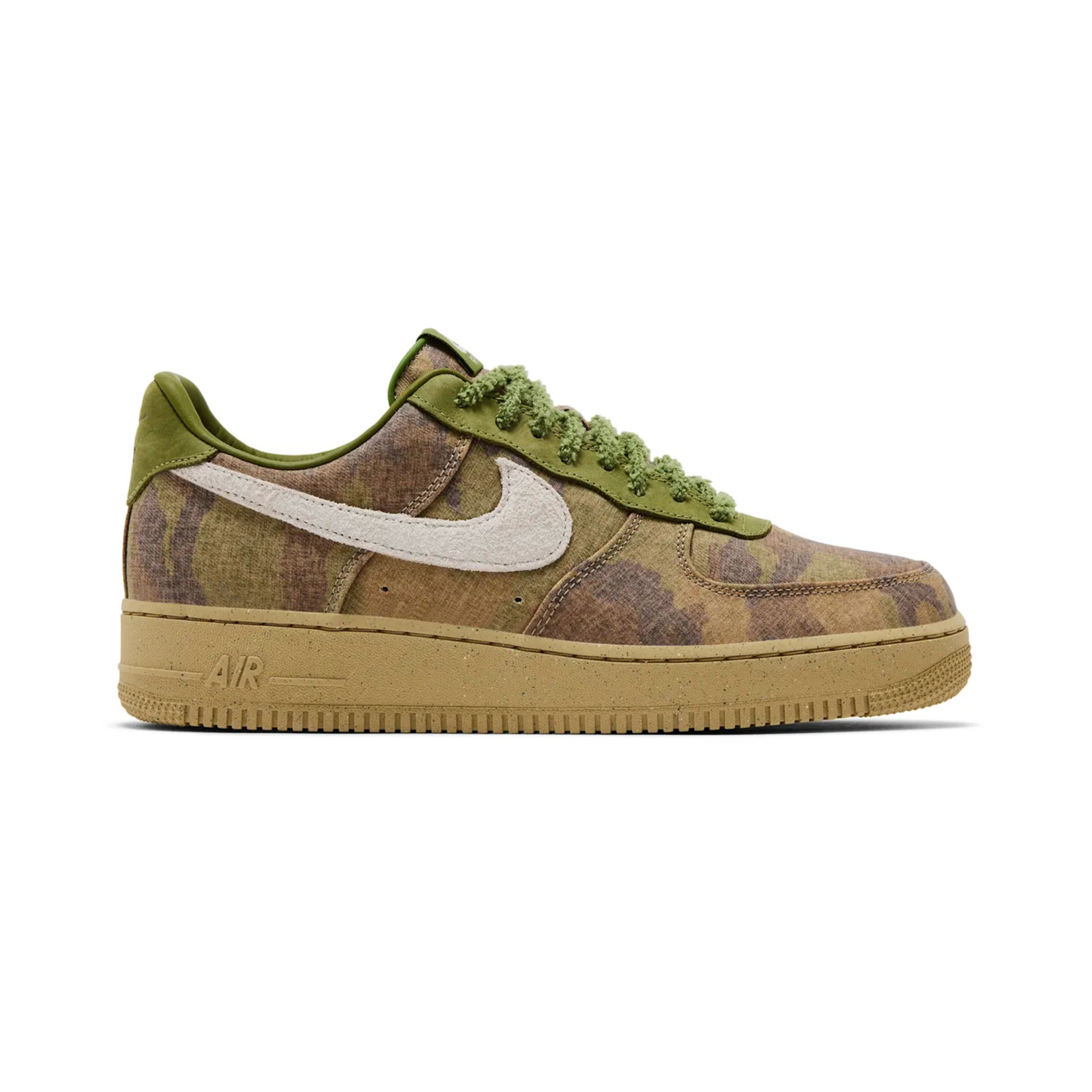 Nike Nike Air Force 1 Low Wheatgrass Camo Size 9.5, DS BRAND NEW DAMAGE BOX