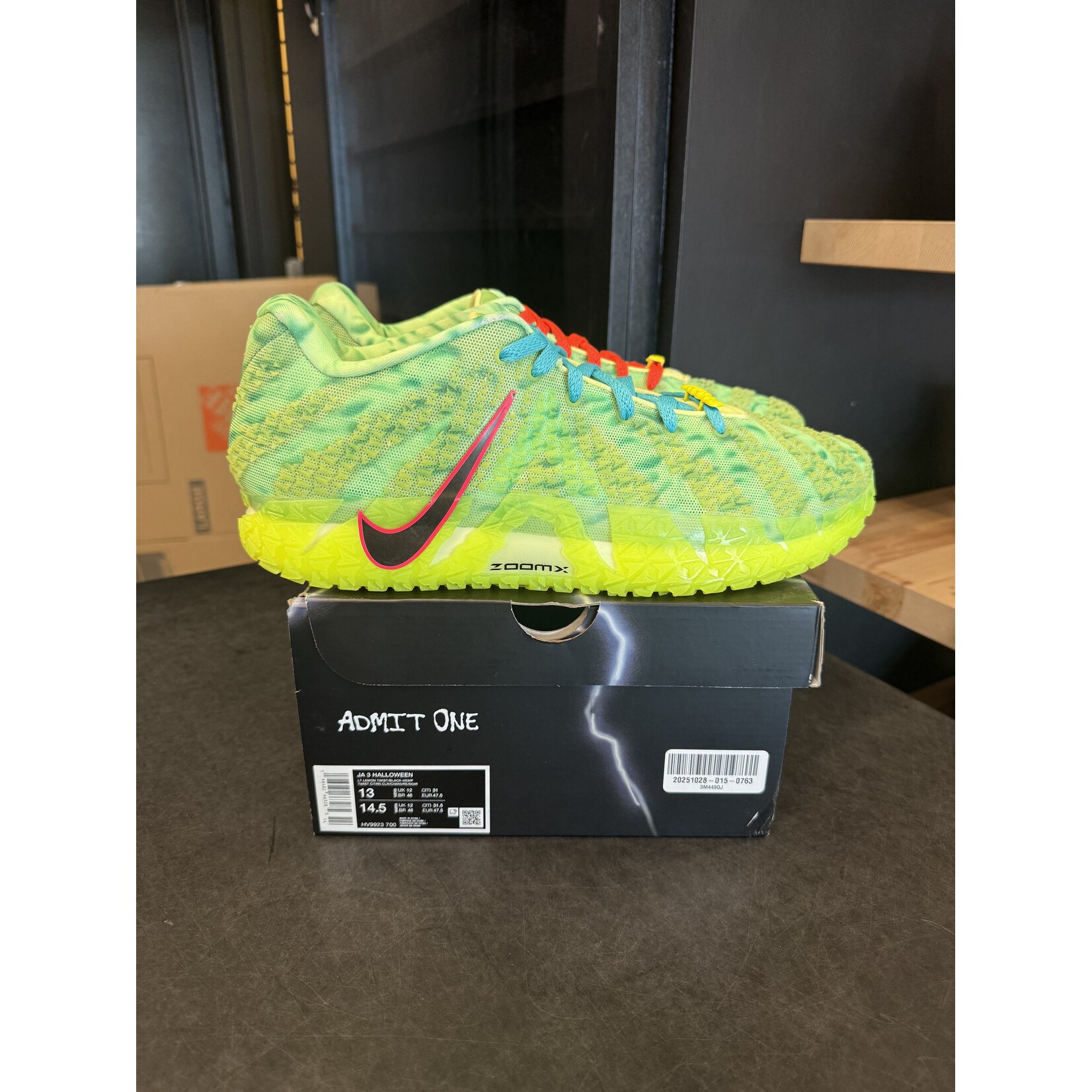 Nike Nike Ja 3 Zombie Size 13, PREOWNED*