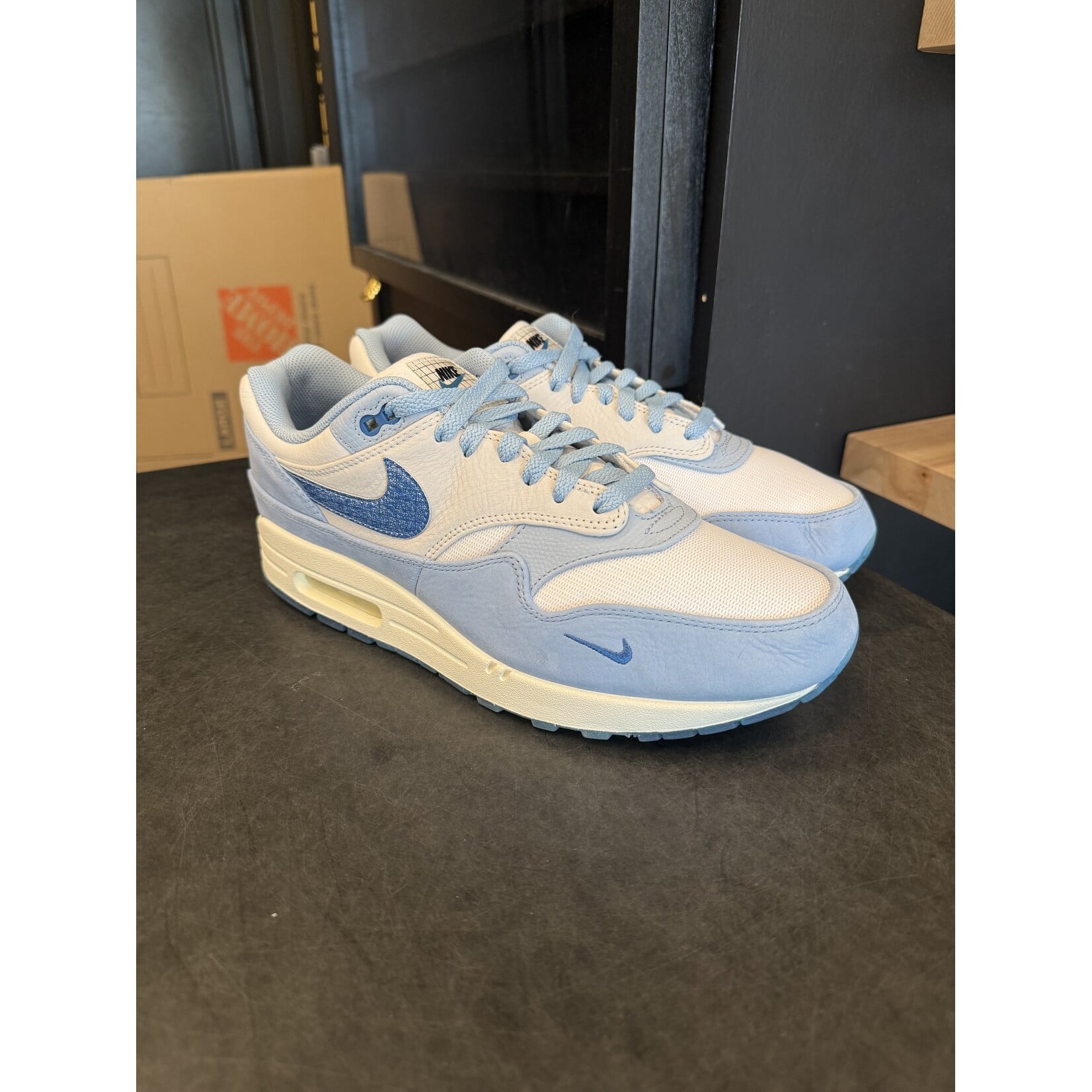 Nike Nike Air Max 1 Premium Blueprint Size 12, PREOWNED*