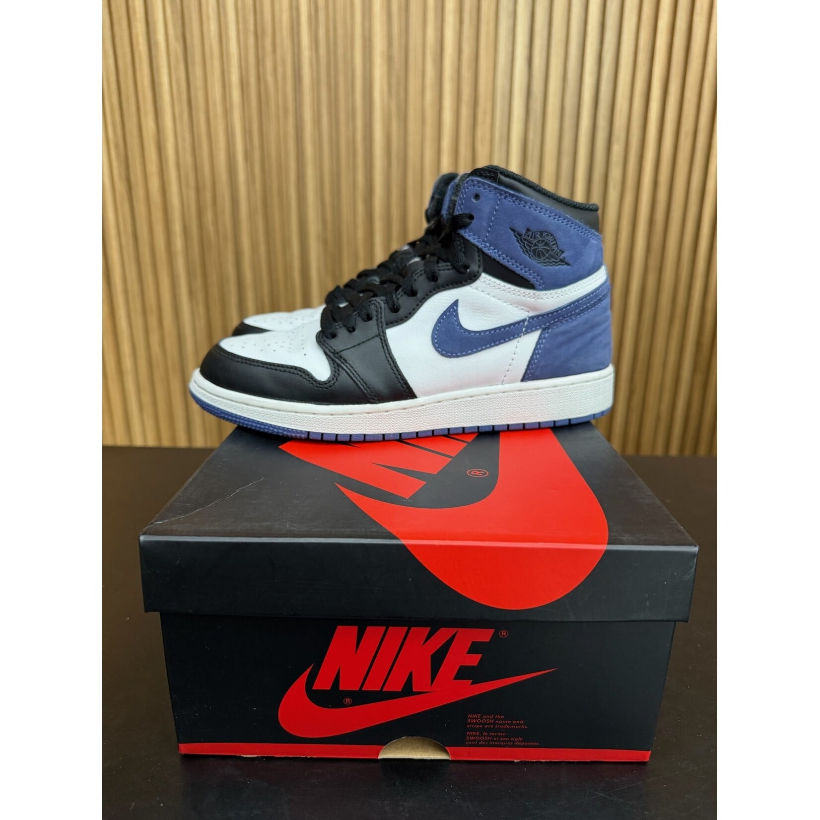 Jordan Jordan 1 Retro High Blue Moon (GS) Size 6, PREOWNED*