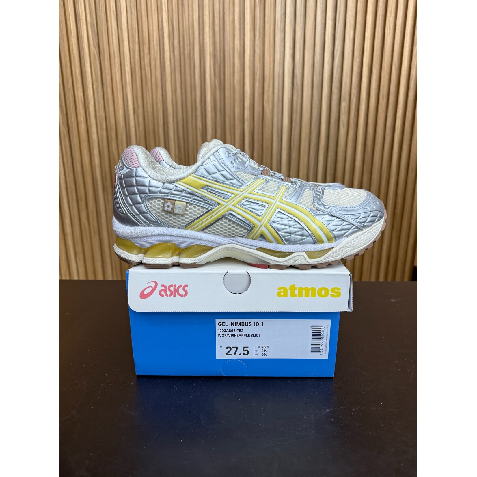 ASICS ASICS Gel-Nimbus 10.1 Vandy The Pink x atmos Banana Split Banana Size 9.5, PREOWNED*