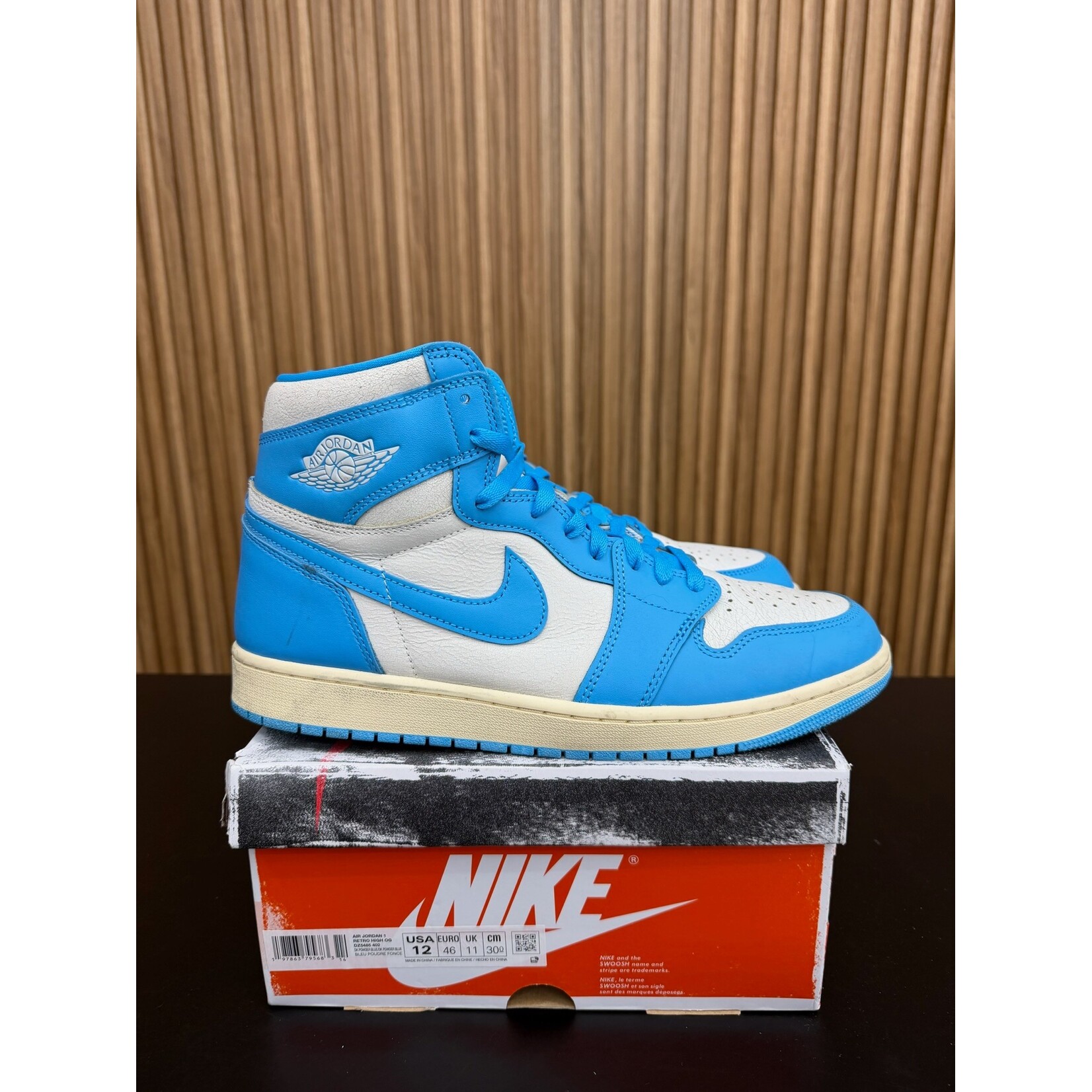Jordan Jordan 1 Retro High OG UNC Reimagined Size 12, PREOWNED*