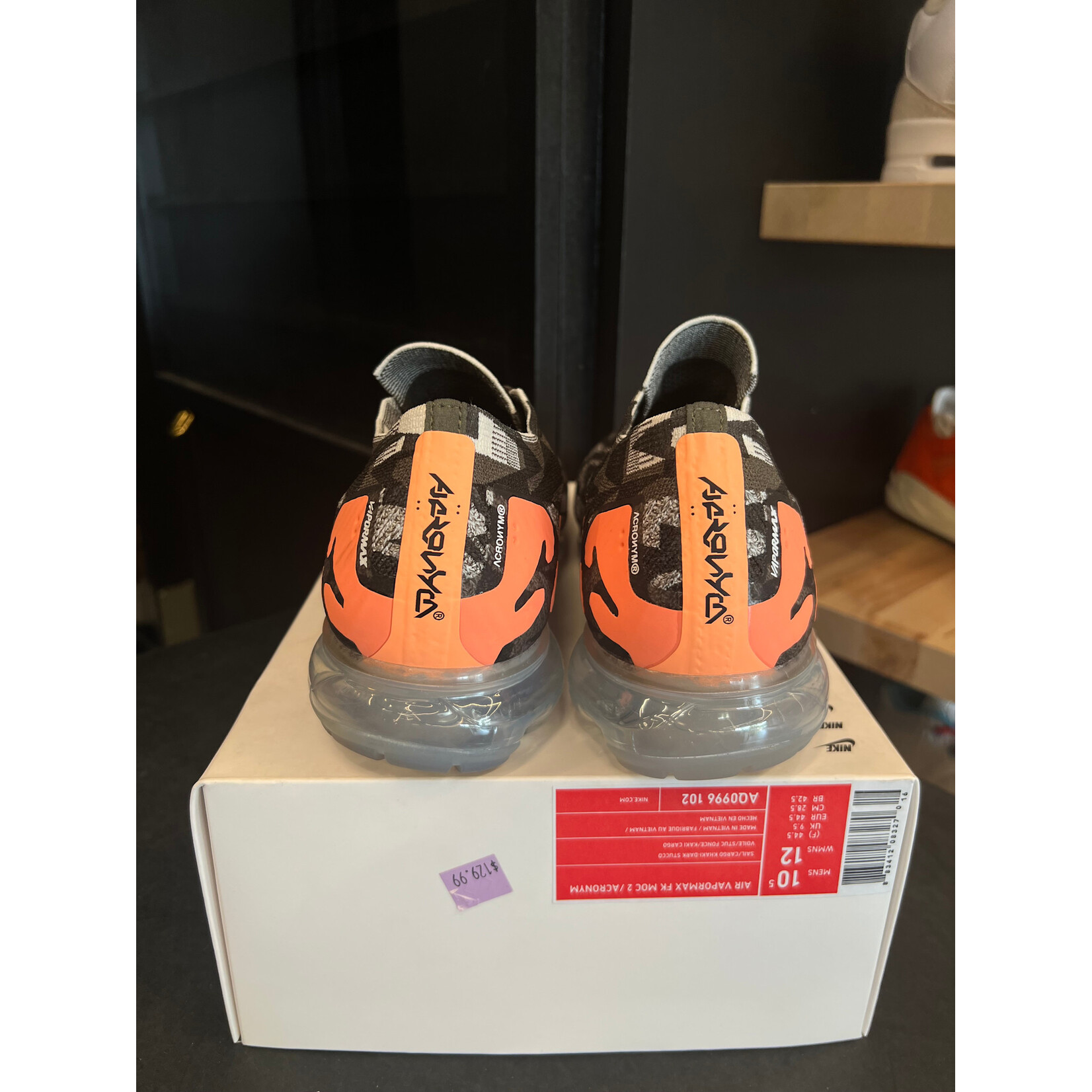 Nike Nike Air VaporMax Moc 2 Acronym Sail Size 10.5, PREOWNED
