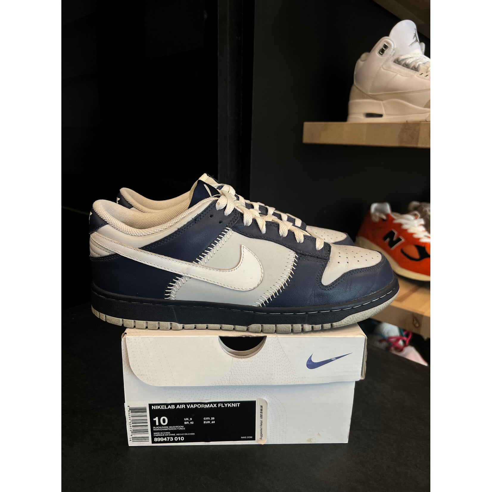Nike Nike Dunk Low Baseball Neutral Grey Midnight Navy Size 9.5, PREOWNED