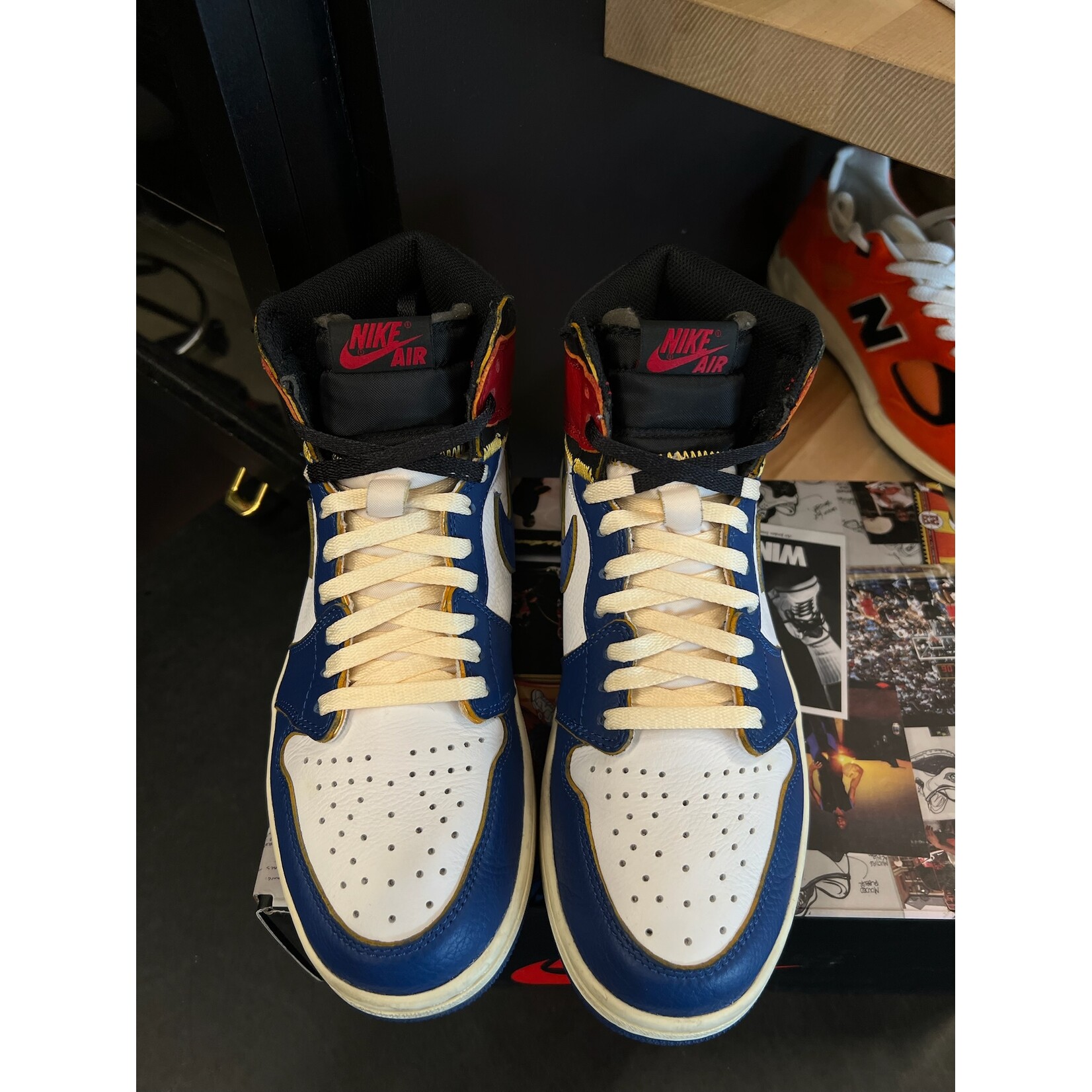 Jordan Jordan 1 Retro High Union Los Angeles Storm Blue Size 9, PREOWNED*