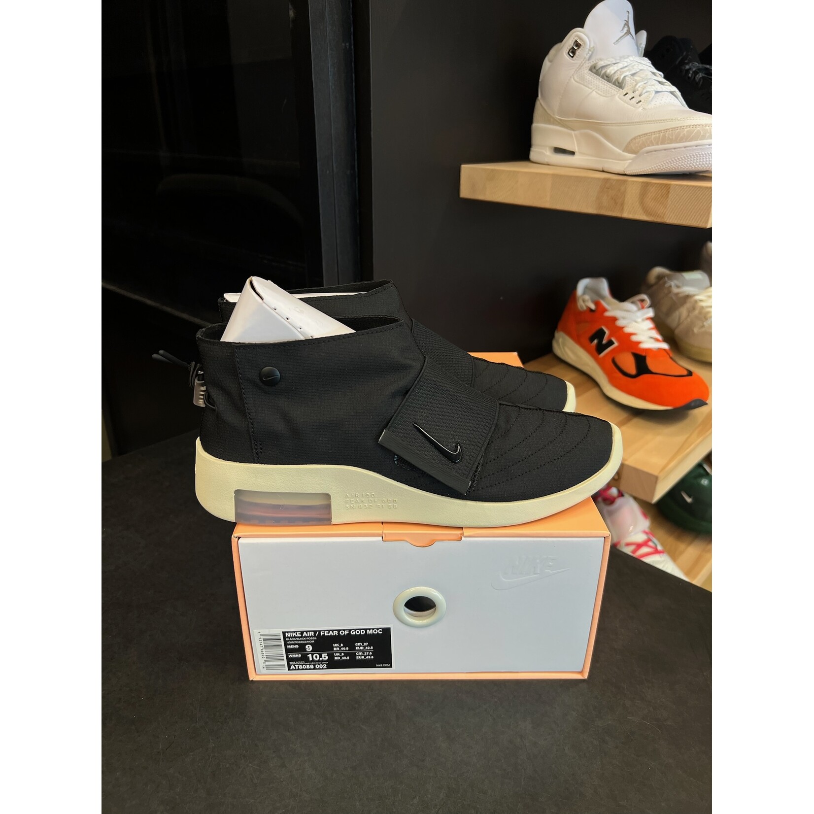 Nike Nike Air Fear Of God Moccasin Black Size 9, PREOWNED*