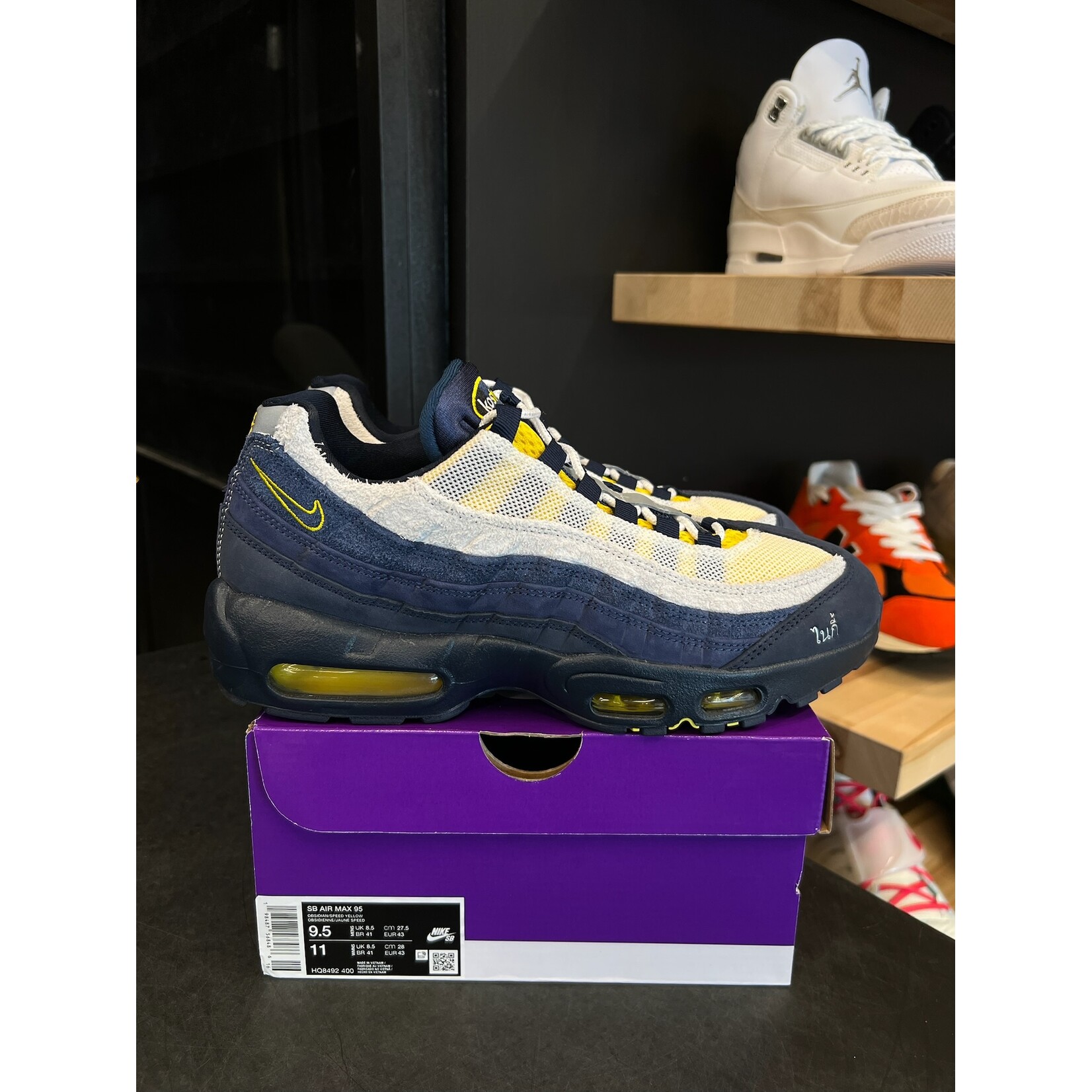 Nike Nike Air Max 95 SB Eric Koston Obsidian Speed Yellow Size 9.5, PREOWNED*