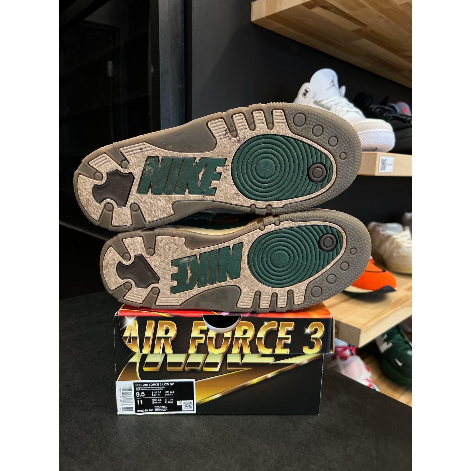 Nike Nike Air Force 3 Low SP Nigo Baroque Brown Size 9.5, PREOWNED*