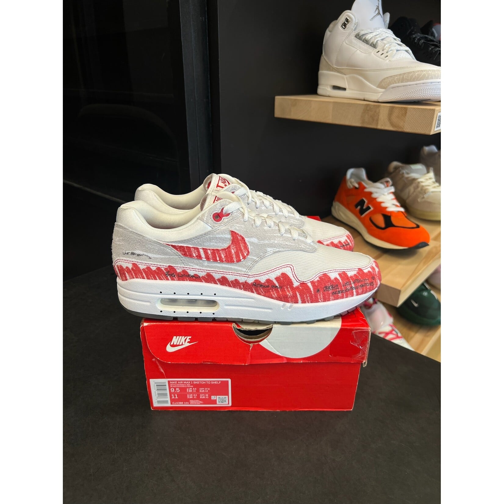 Nike Nike Air Max 1 Tinker Sketch to Shelf Size 9.5, PREOWNED*