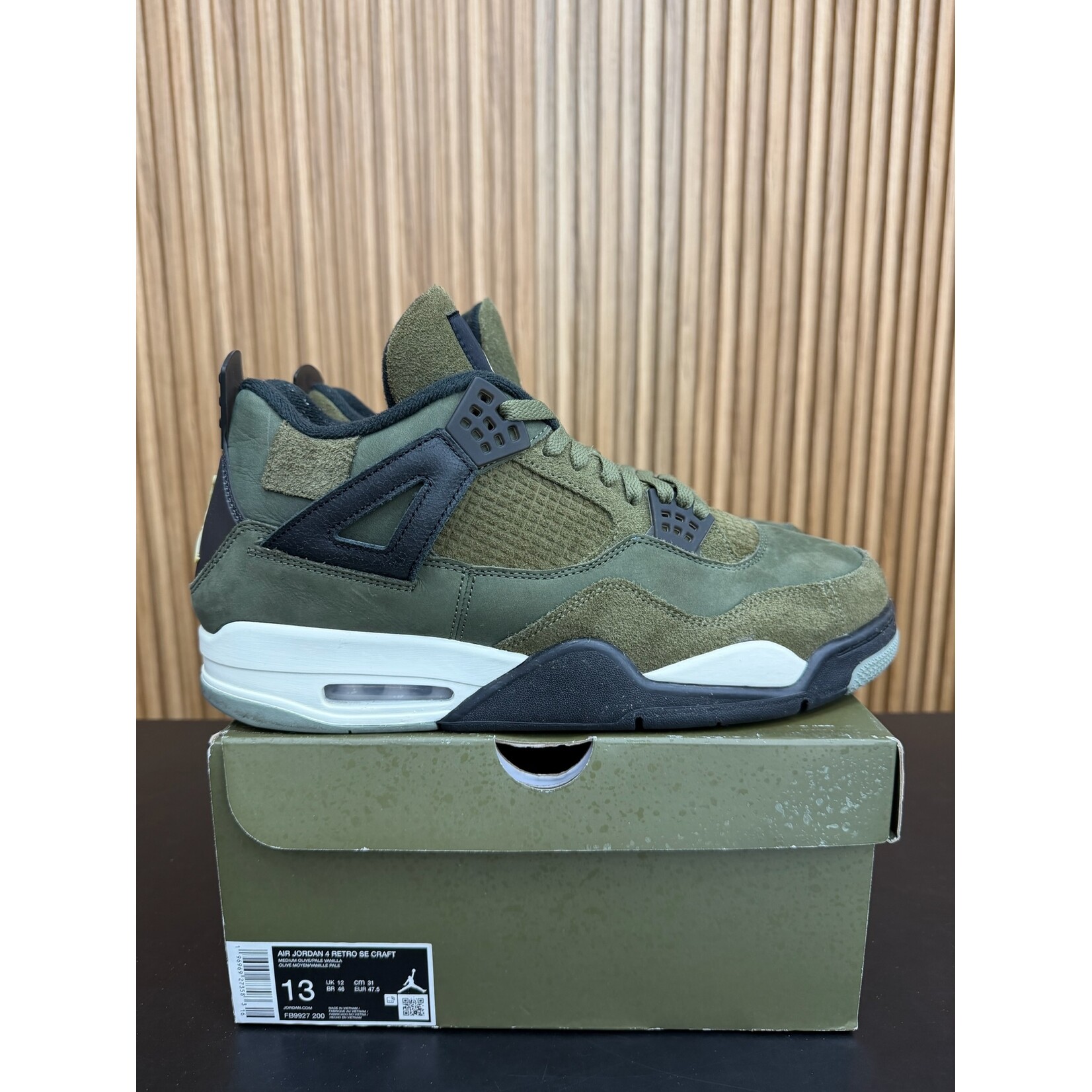 Jordan Jordan 4 Retro SE Craft Medium Olive Size 13, PREOWNED